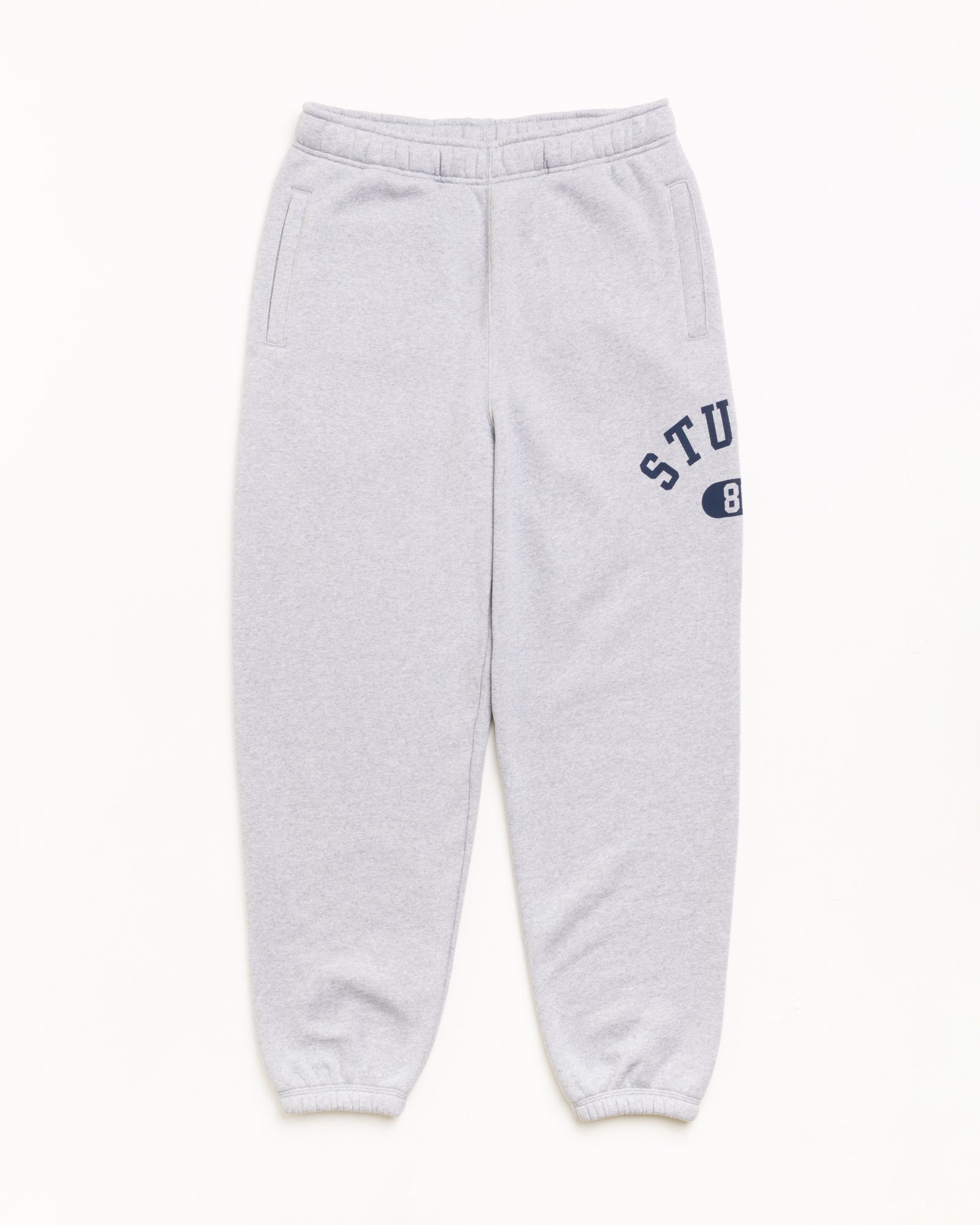 Stussy Varsity Fleece Pant Pantalone Grey Heather 500 g