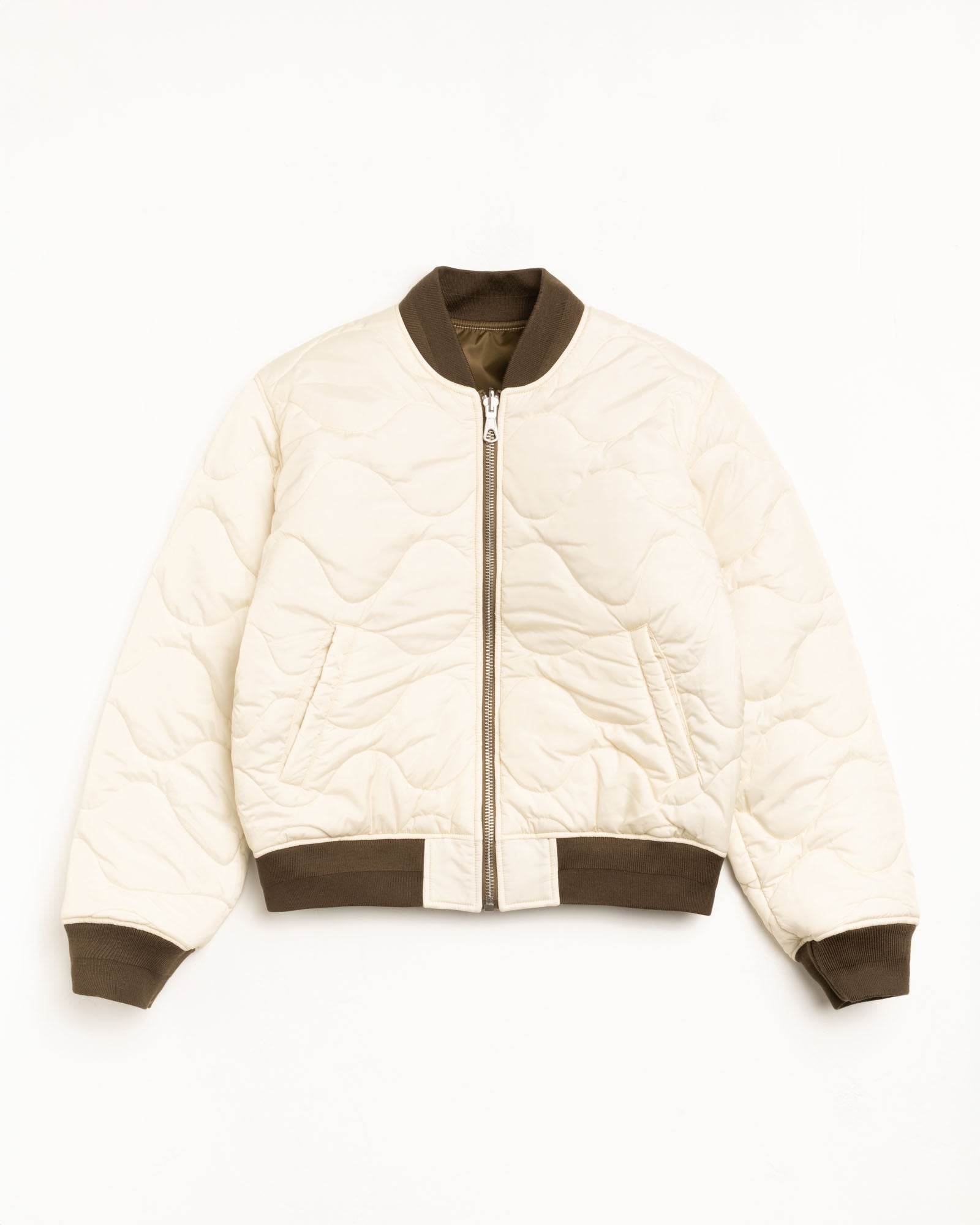 Stussy Built Bomber Jacket giubbotto reversibile Brown