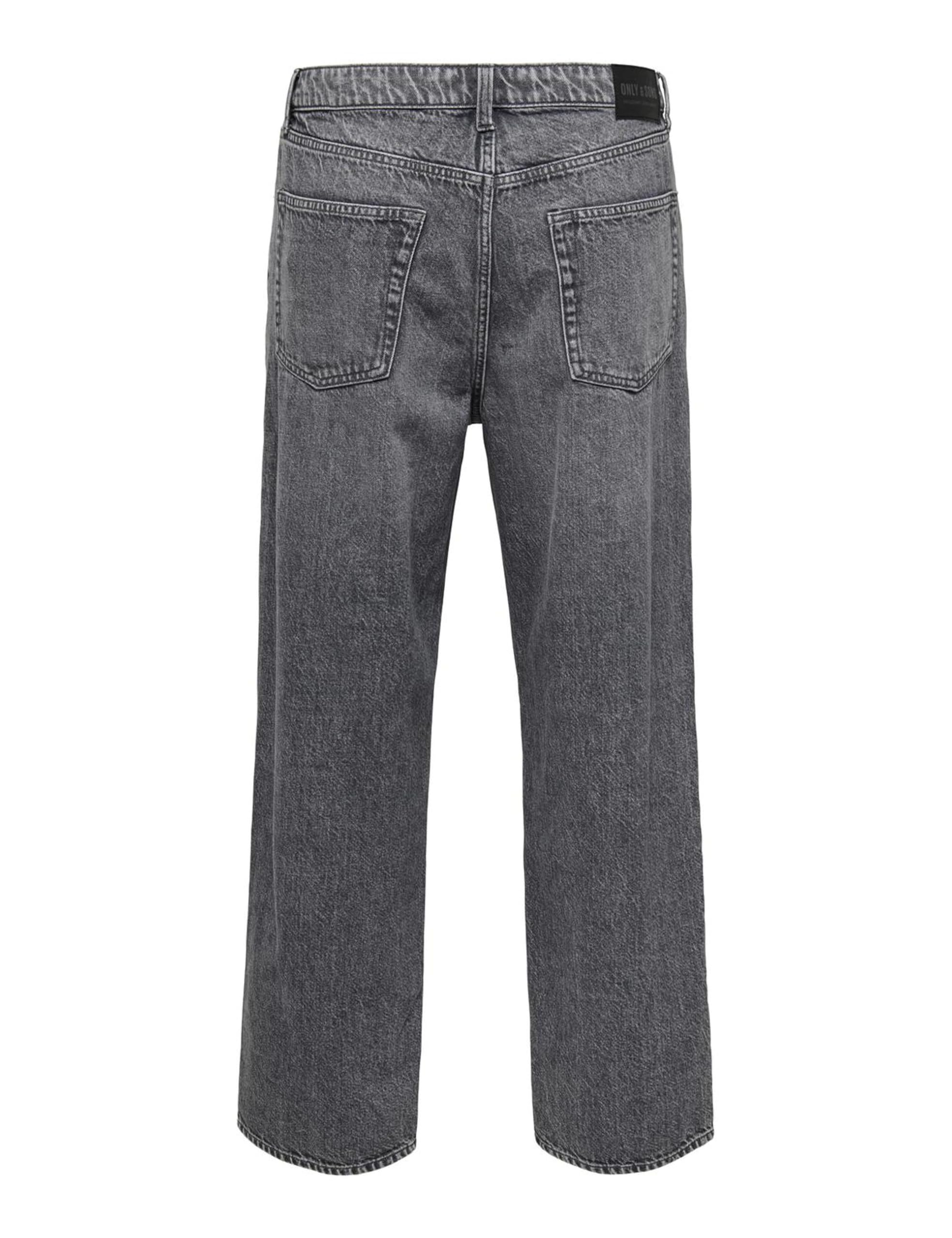 Only & Sons Onsfive Baggy Box Jeans uomo grigio 33W 32L
