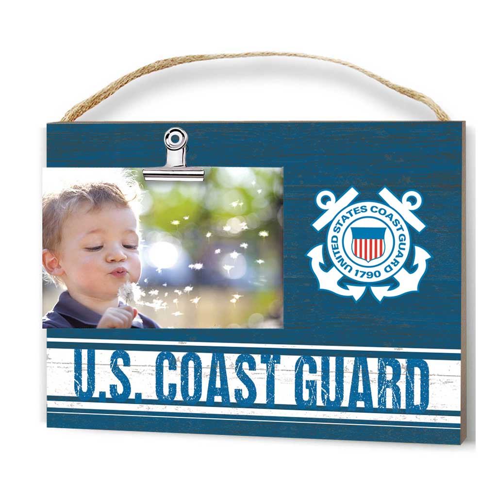 7.62 Design Home Coast Guard Logo Cornice Legno Clip 4x6
