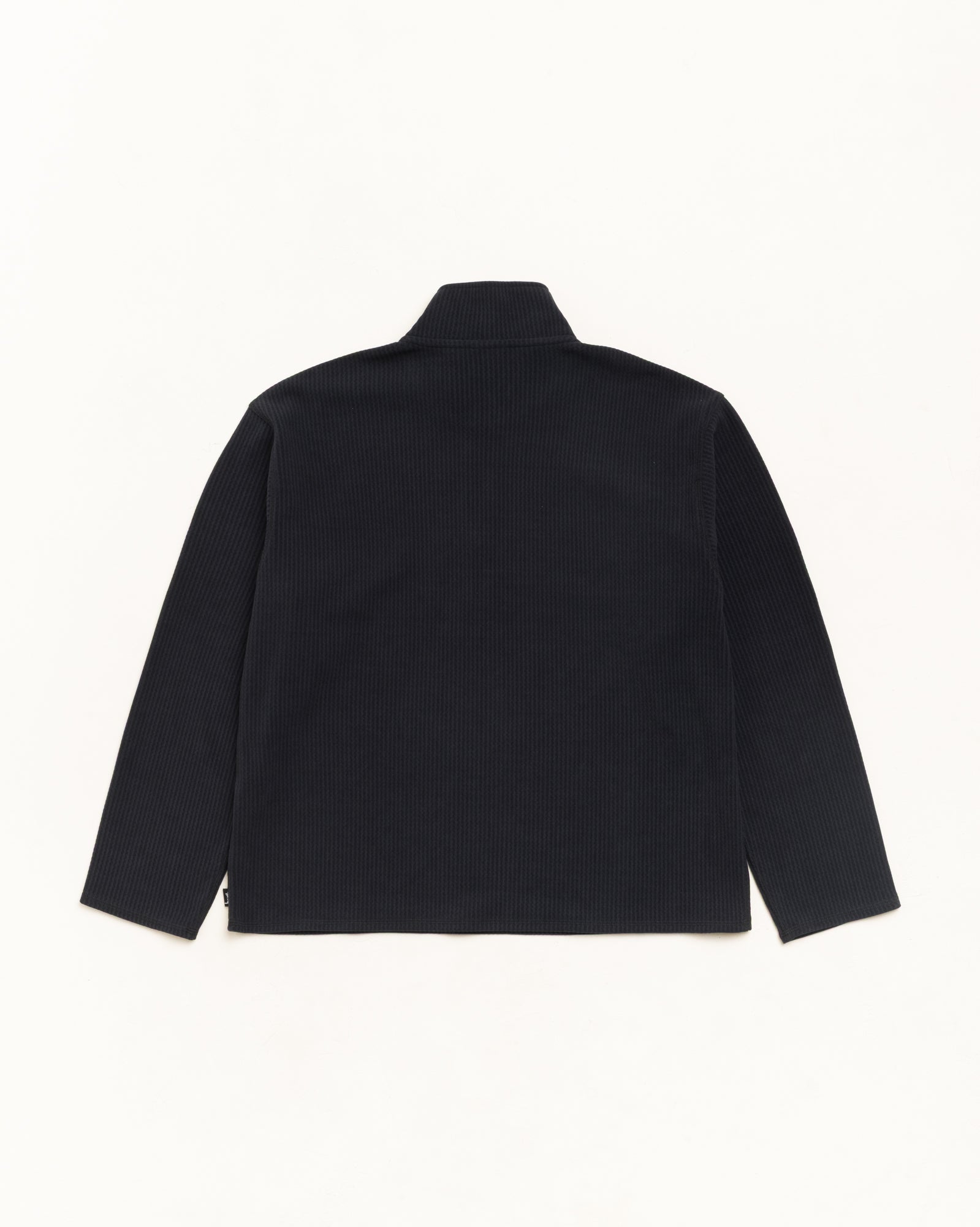 Stussy Half Zip Thermal Mock Neck maglia Black poliestere