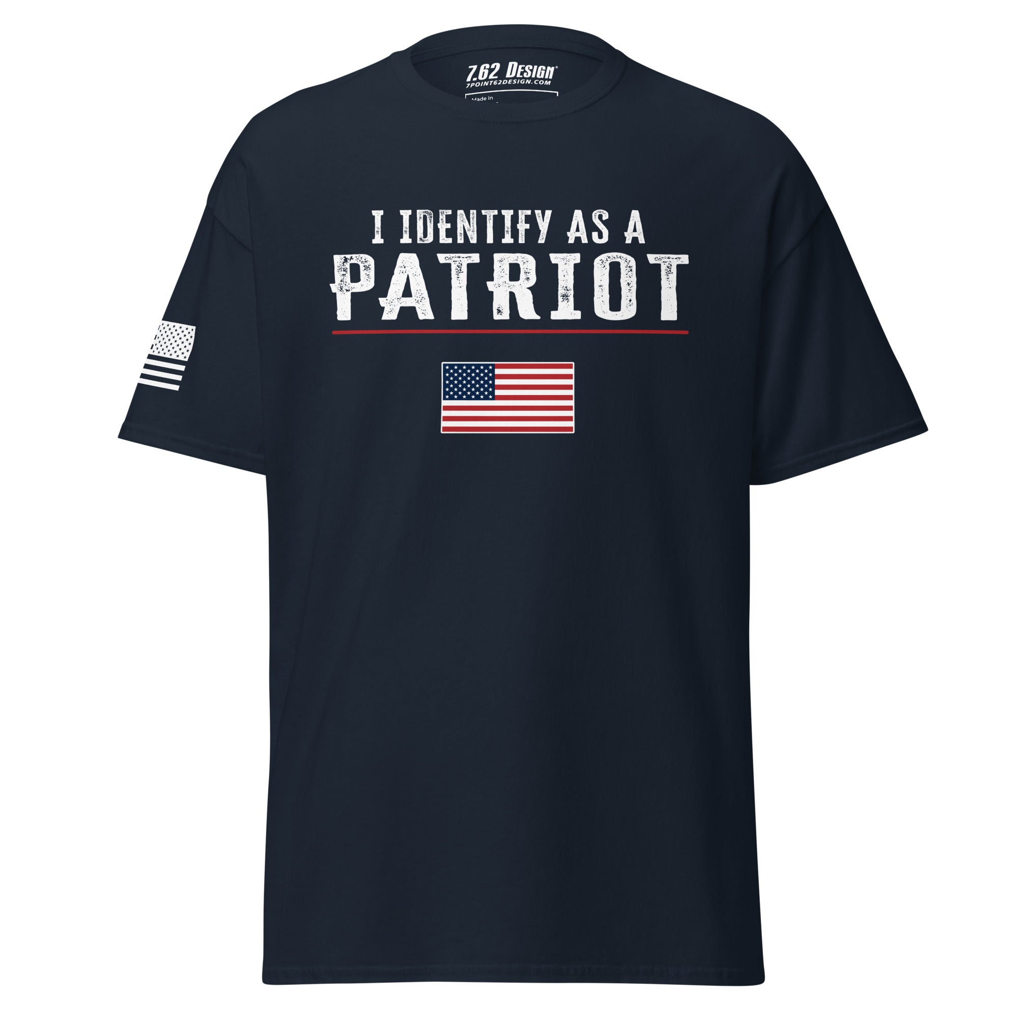 7.62 Design I Identify as Patriot t-shirt uomo blu cotone