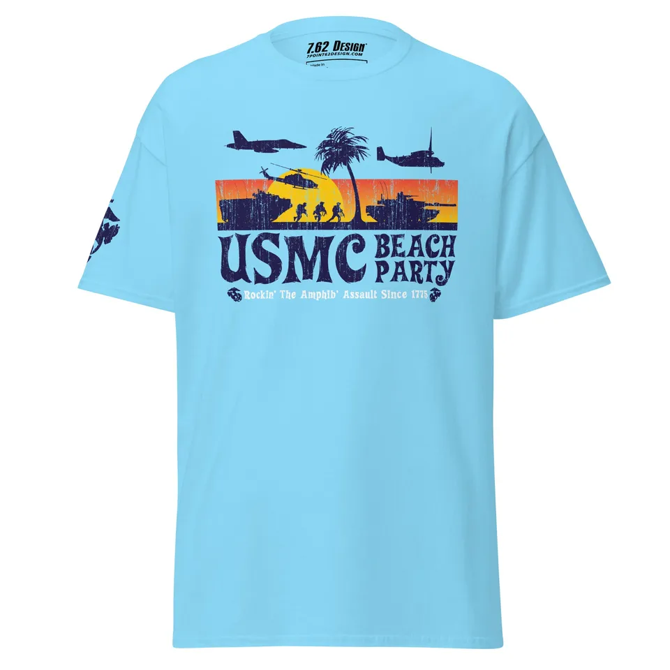 7.62 Design USMC Classic Beach Party maglietta verde militare