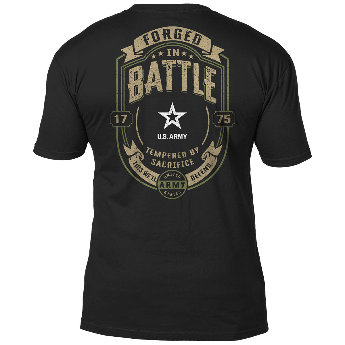 7.62 Design Forged in Battle T-shirt cotone nero