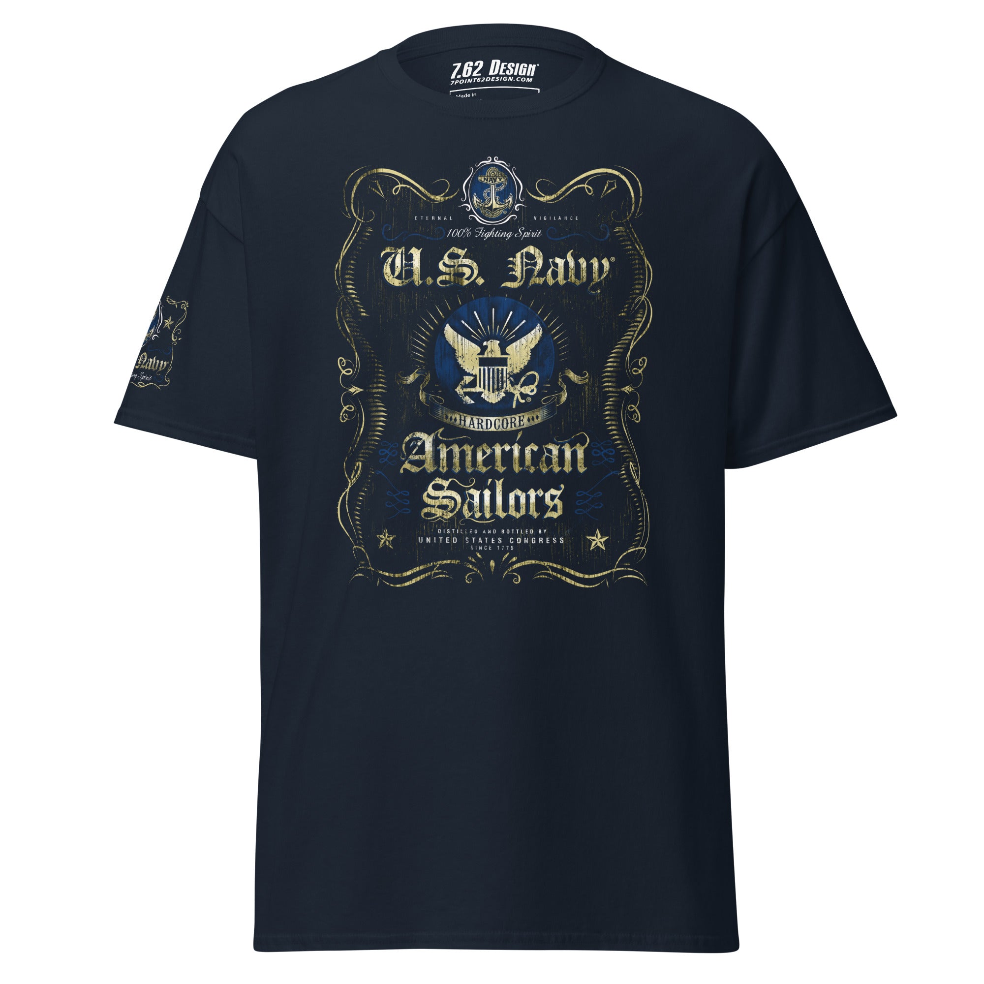 7.62 Design US Navy Fighting Spirit Maglietta Nero L