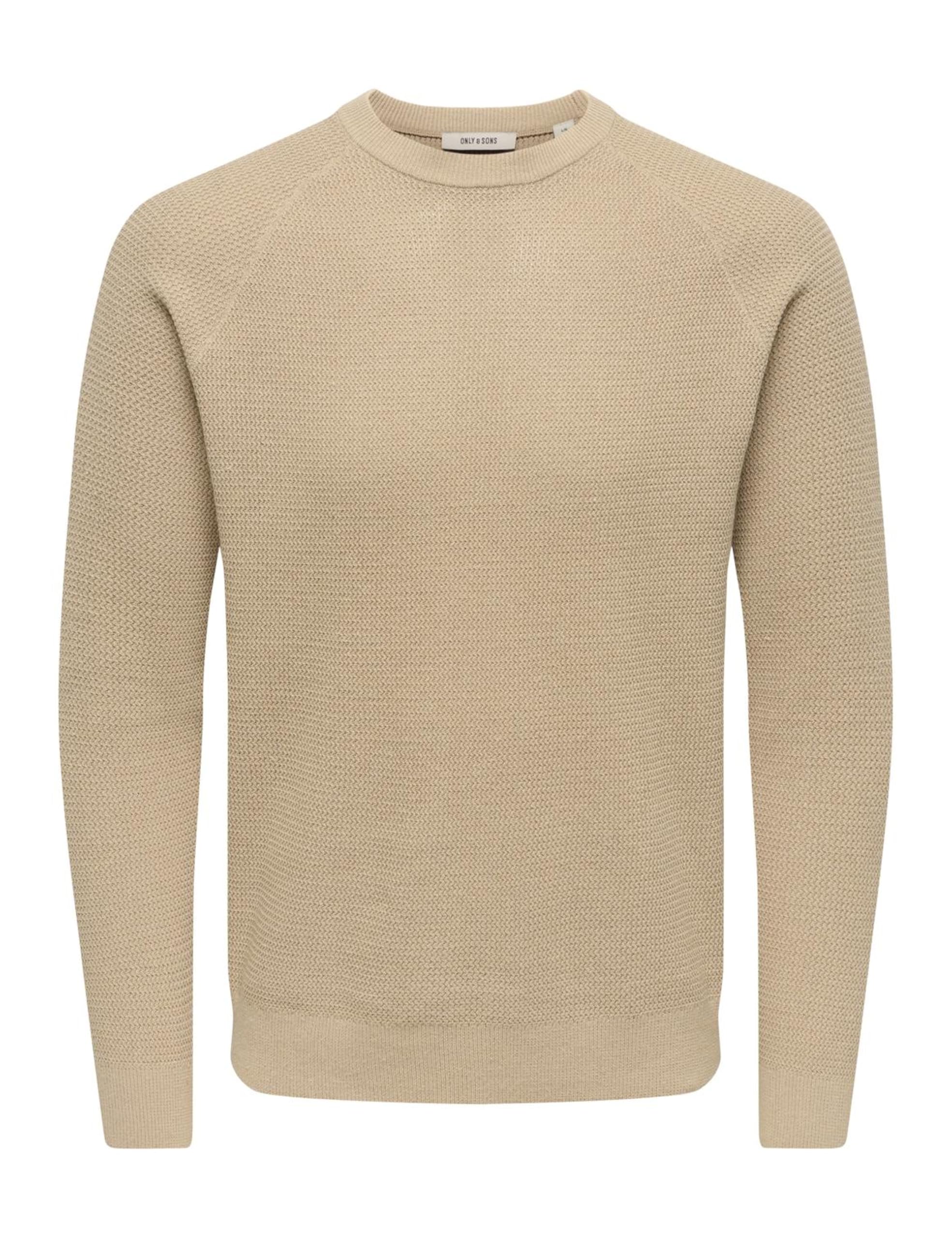Only & Sons Onshay Reg LS Structure Crew Knit Maglione M