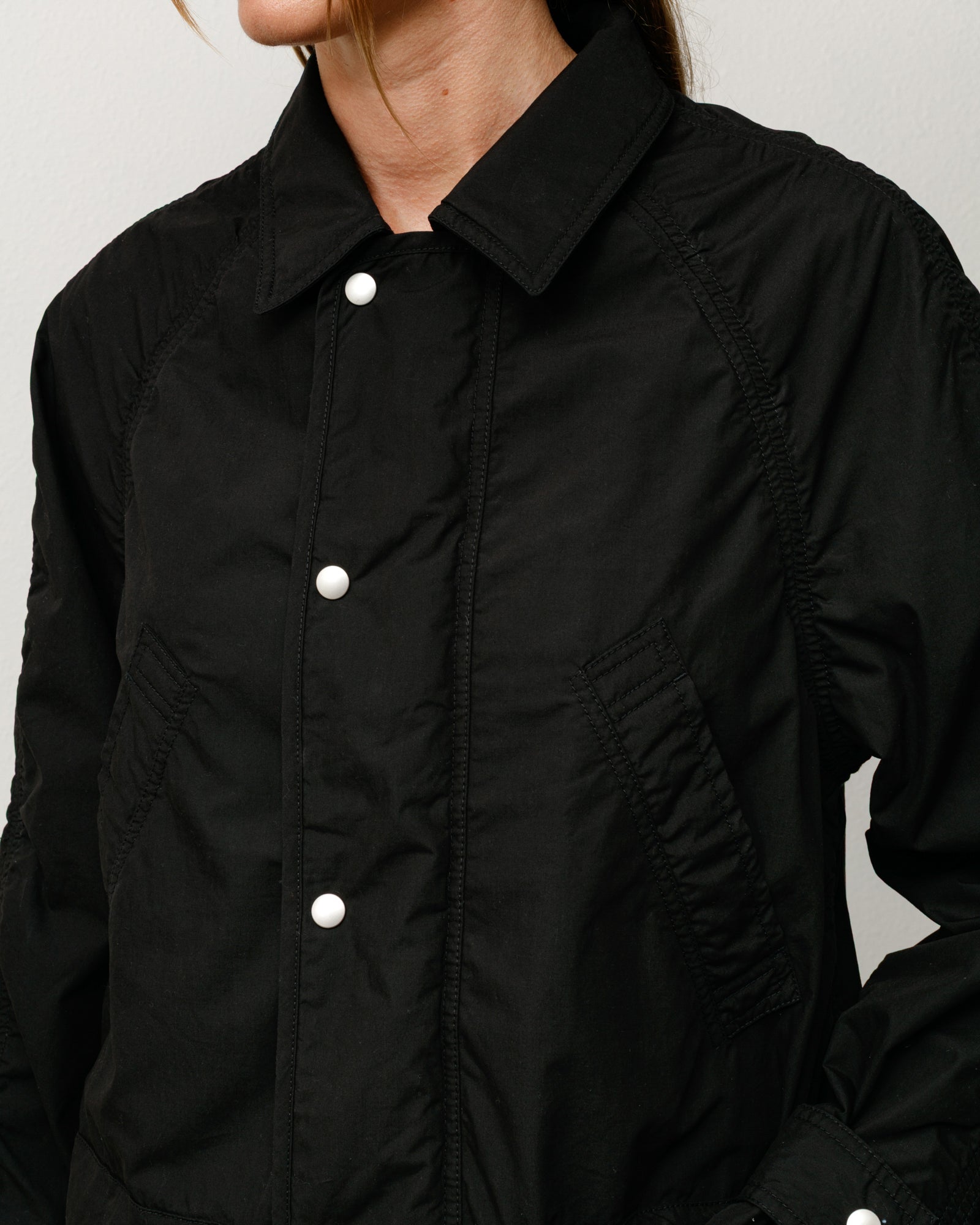 Stussy Lightweight Field Parka giacca parka nero cotone