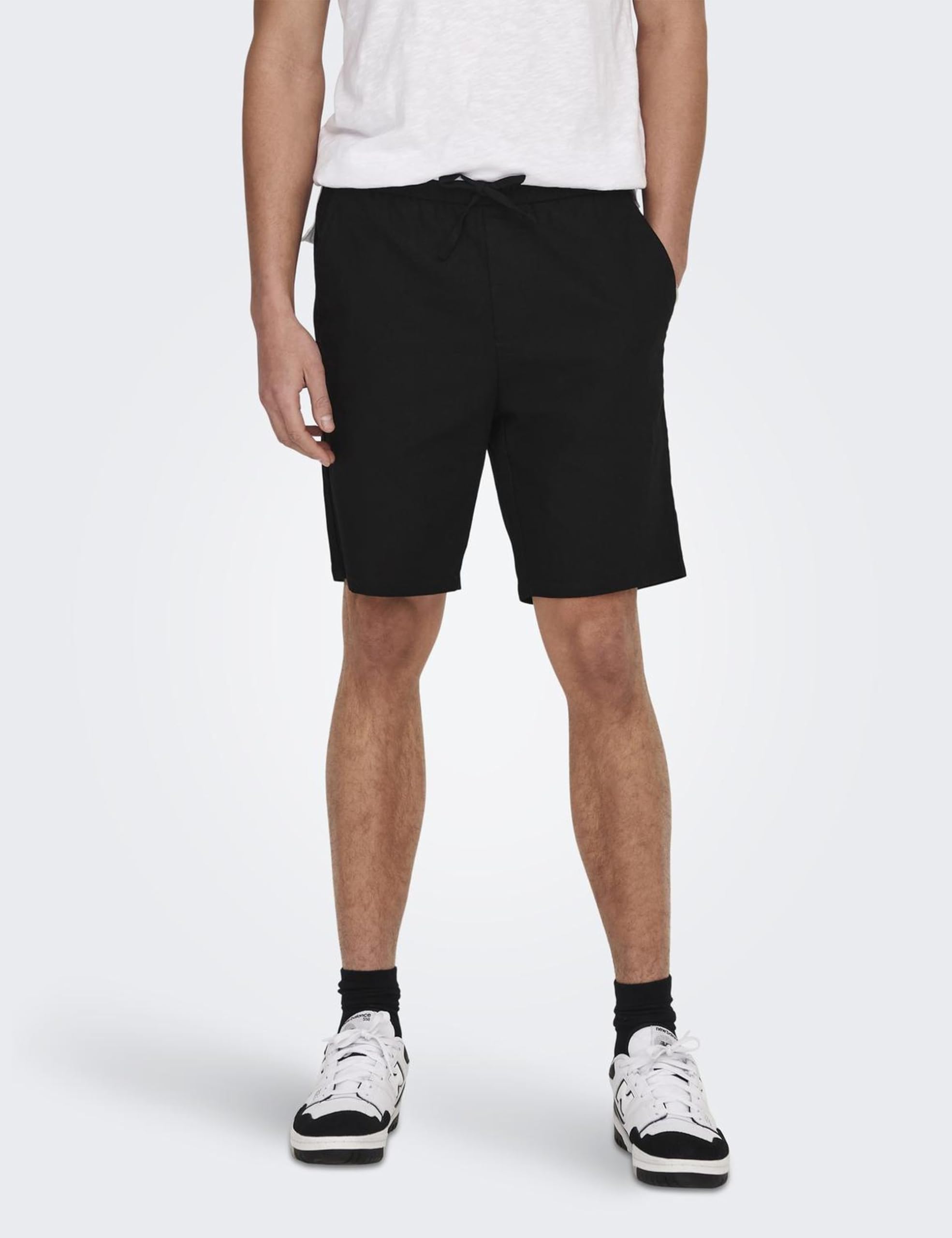 Only & Sons Onslinus loose fit shorts uomo in lino