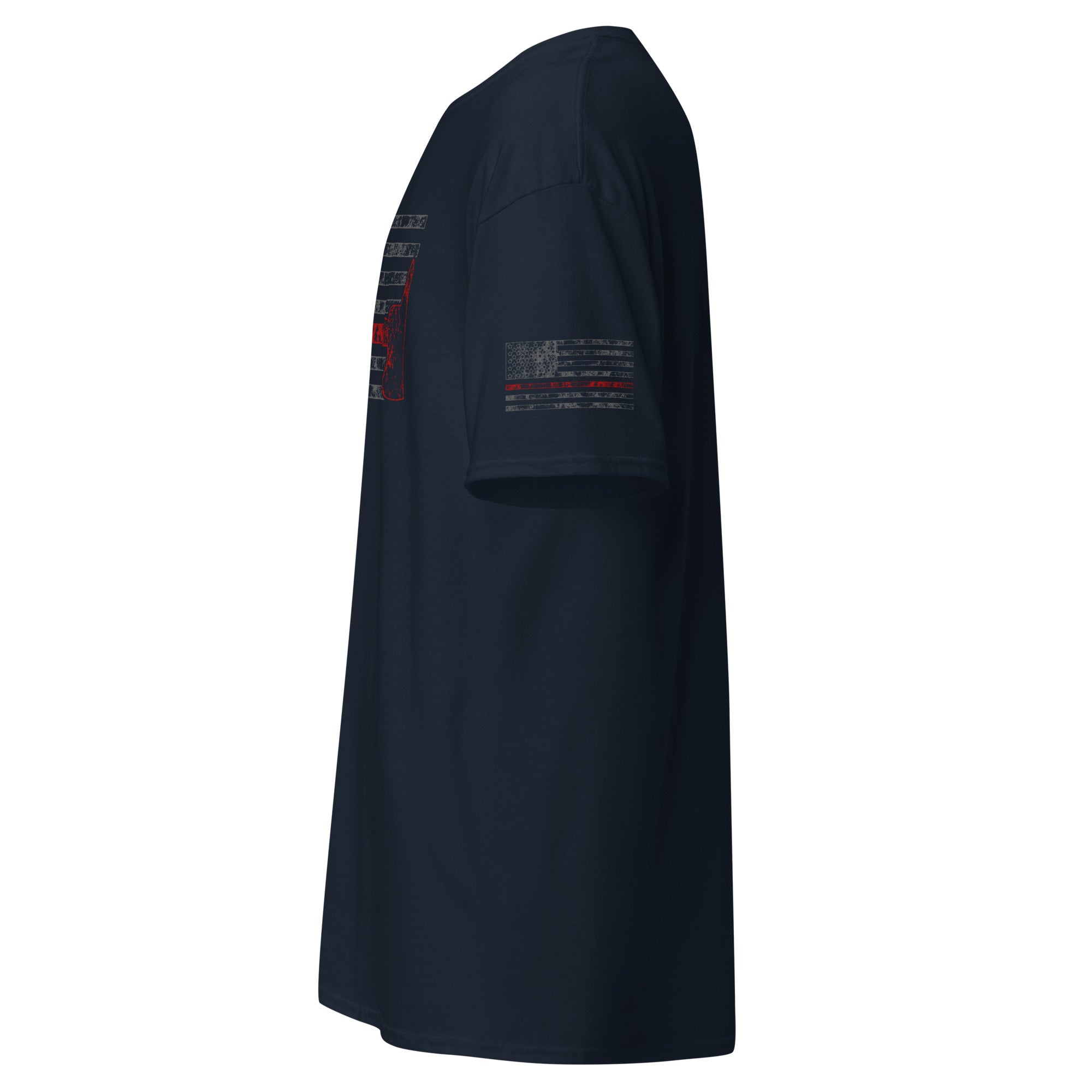 7.62 Design Firefighter Axe Redline Flag t-shirt uomo nera cotone