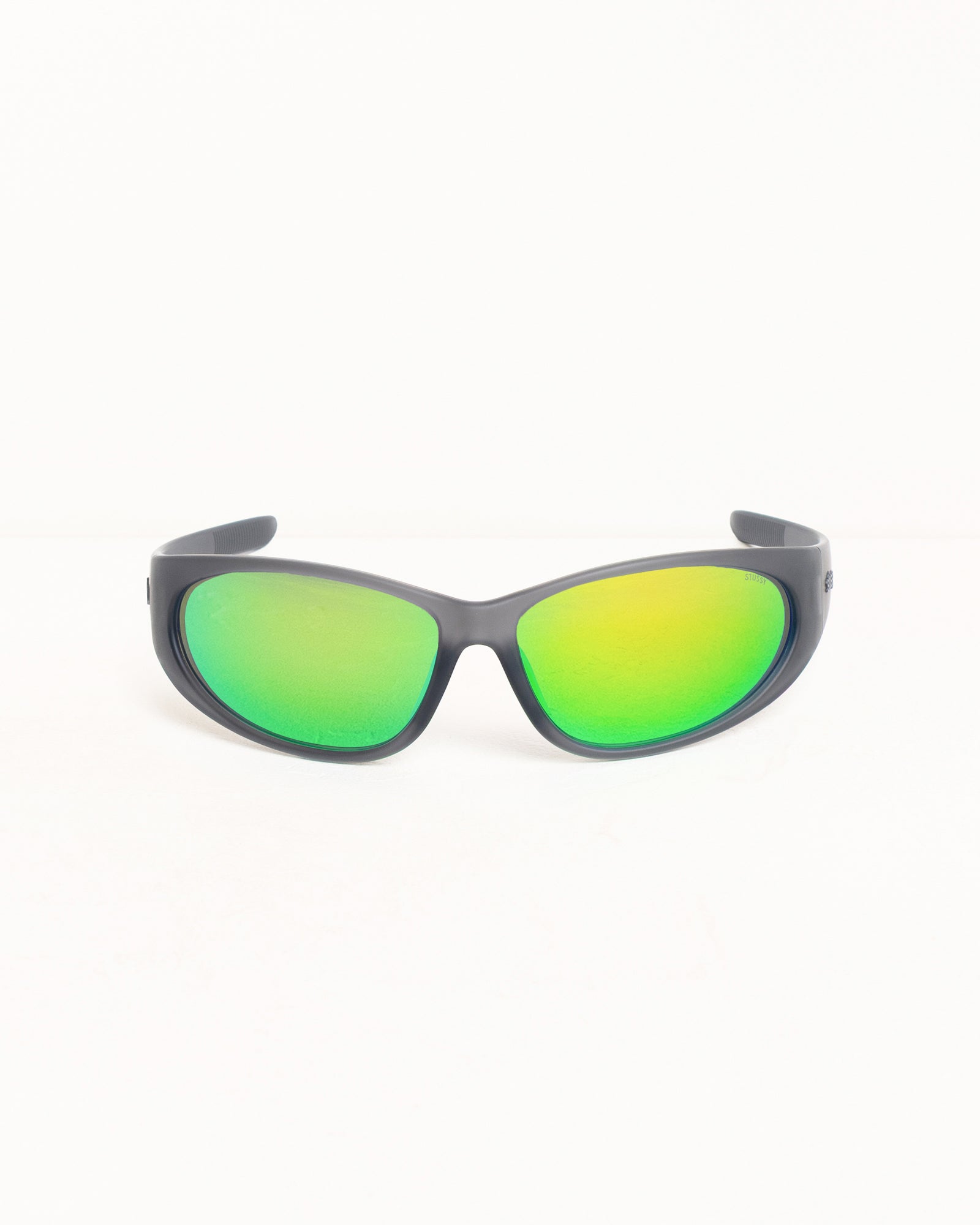 Stussy Adrian Sunglasses occhiali grigi lenti verdi