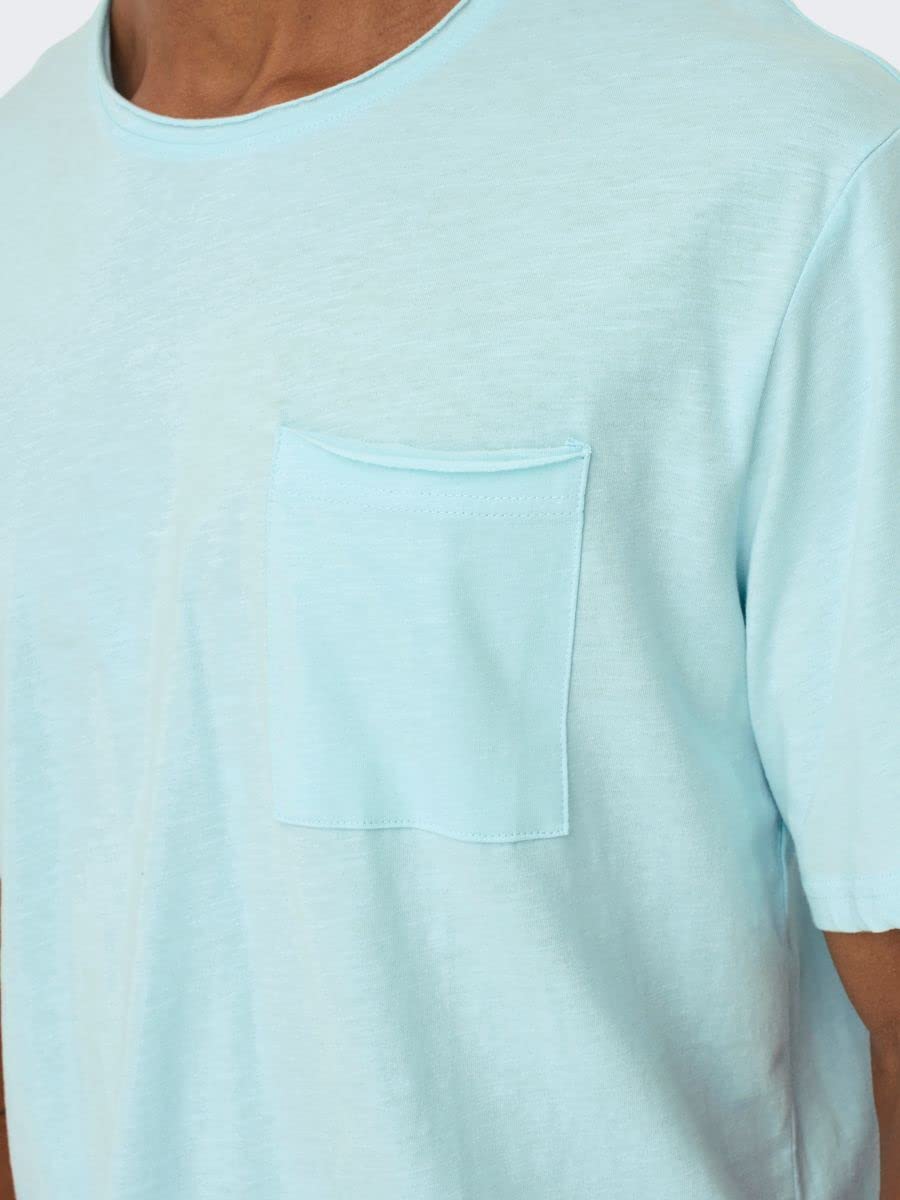 Only & Sons OnsRoy T-Shirt Uomo Navy L Pacco da 2 Slub