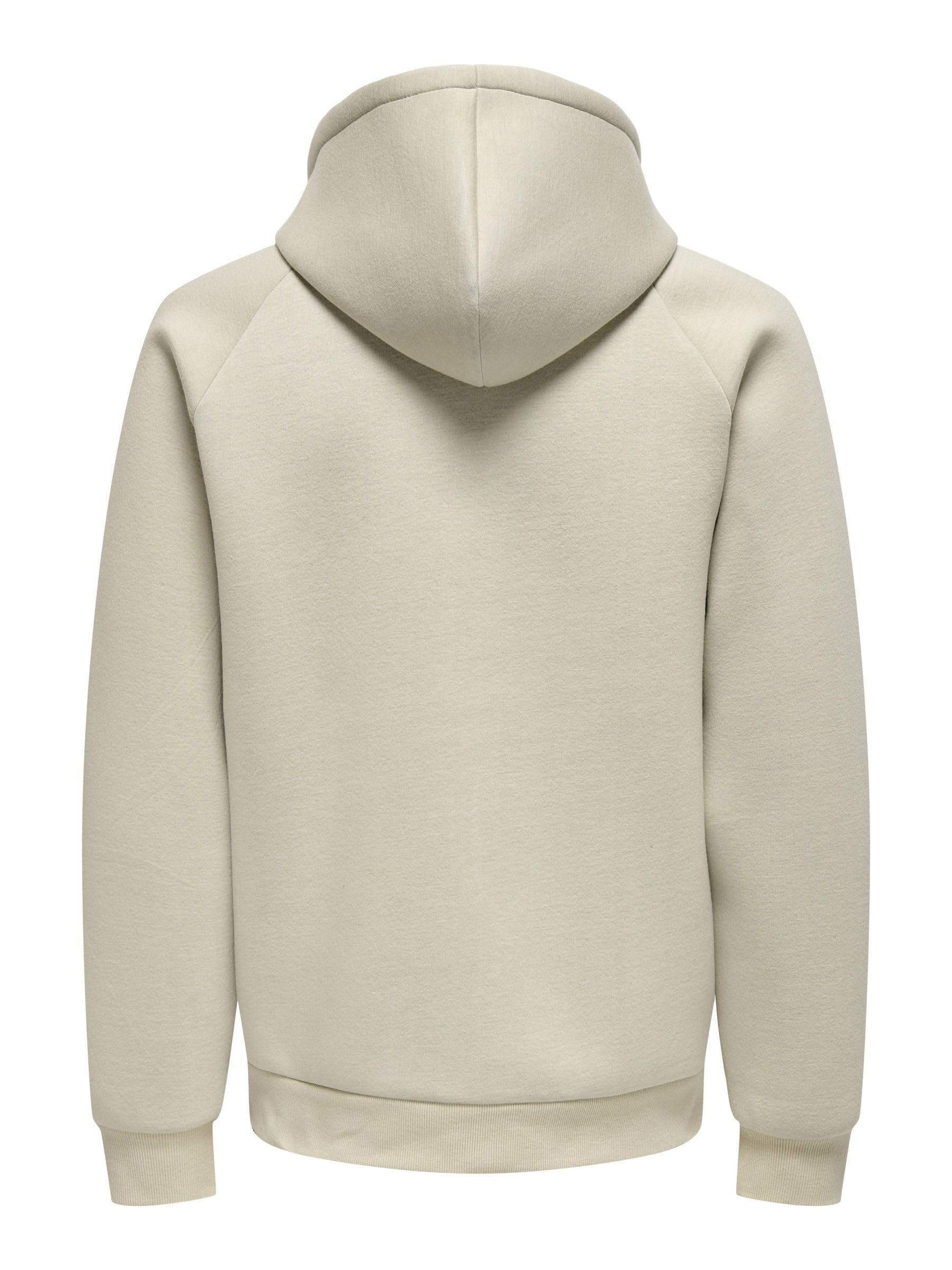 ONLY & SONS Onsbobbey Felpa Uomo con cappuccio e zip regular fit