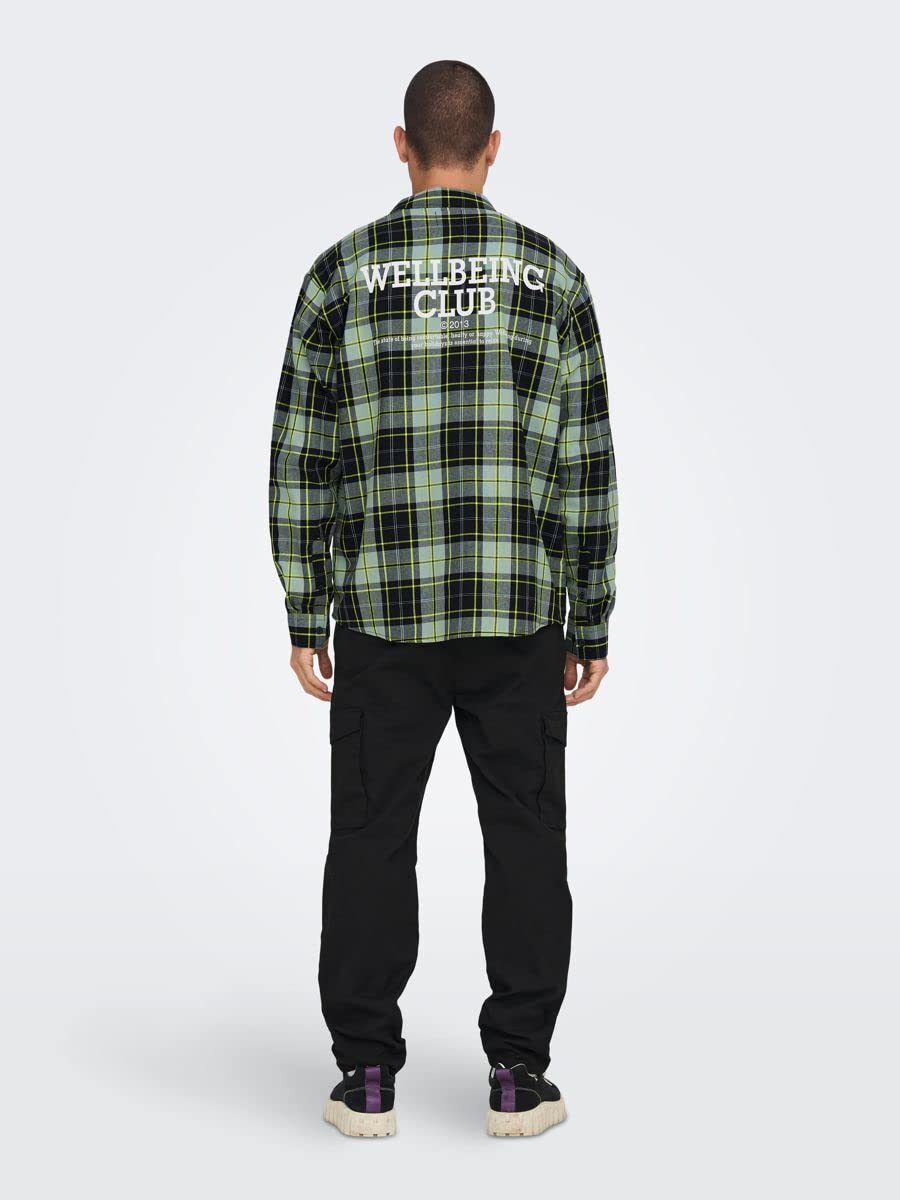 ONLY & SONS Yox Life Camicia Uomo XL a Quadri