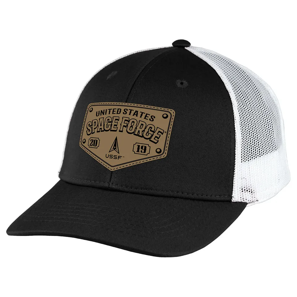 7.62 Design Space Force Patch Trucker cappello nero-bianco snapback