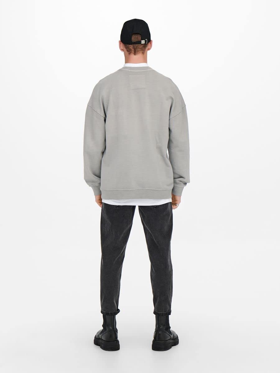 ONLY & SONS Bruce Felpa uomo loose girocollo sweat