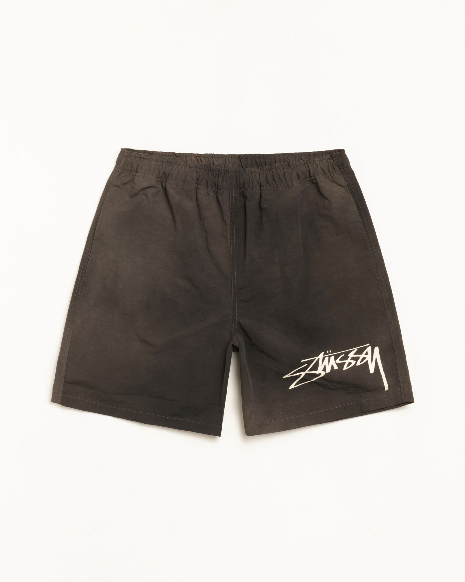 Stussy Nylon Short Wave Dye pantaloncini neri nylon