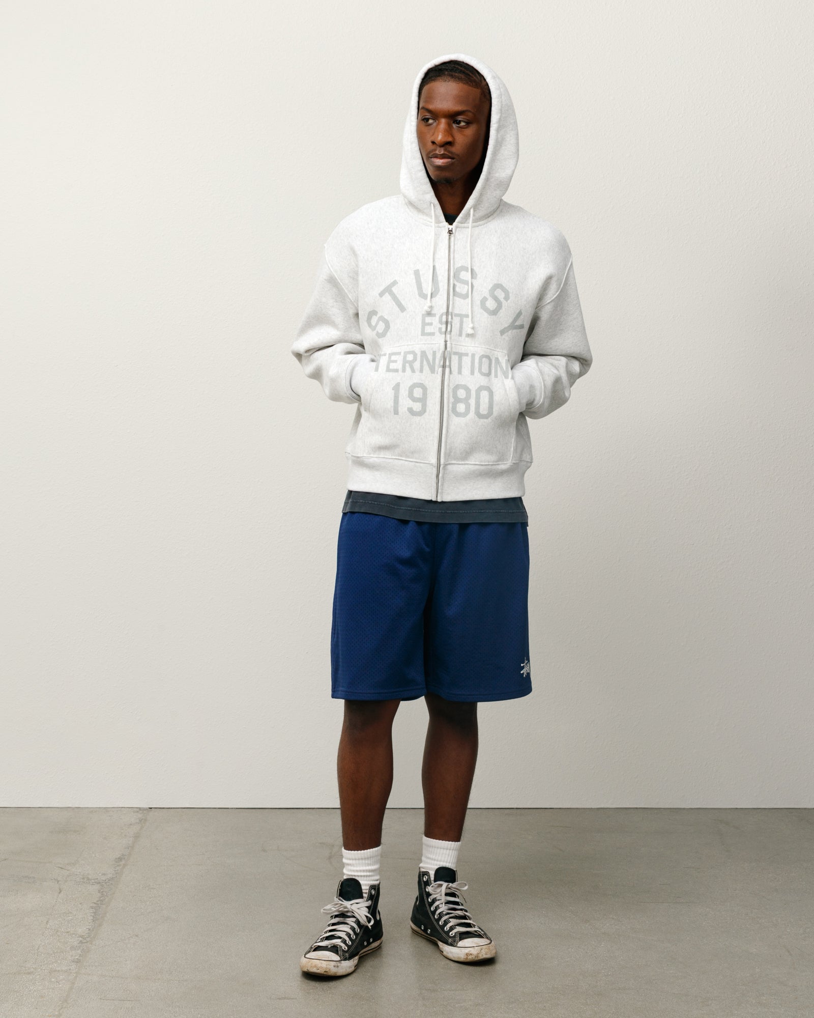 Stussy Basic Mesh Short pantaloncini blue poliestere