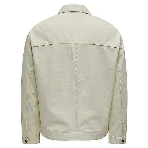 ONLY & SONS End Ovz 4470 Giacca Uomo Canvas Taglia XL Leggera