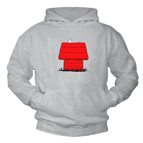 MAKAYA Felpe con Cappuccio Dog felpa uomo 4XL grigio