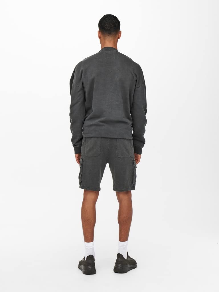 Only & Sons pantaloncini uomo nero shorts cotone