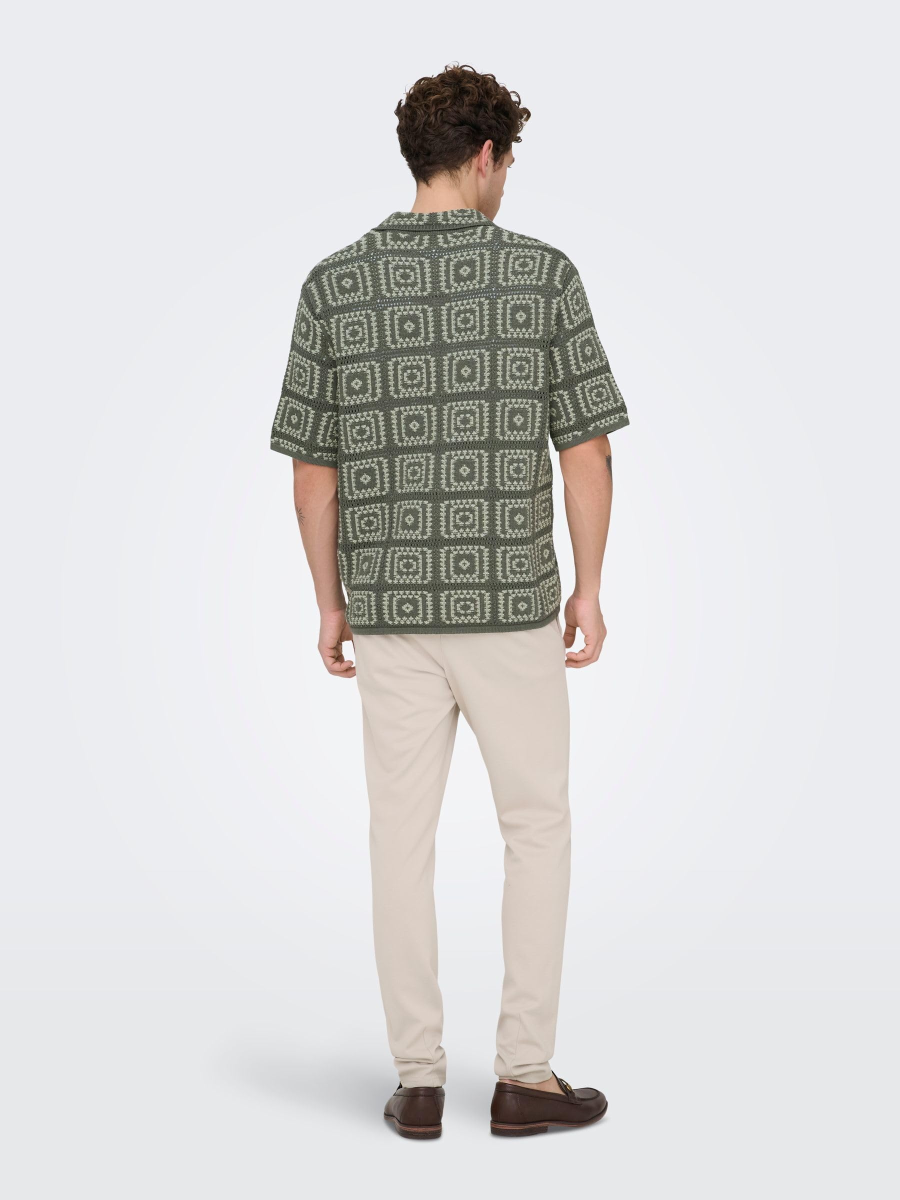Only & Sons Onsbart Polo Maglia Uomo M Castor Gray