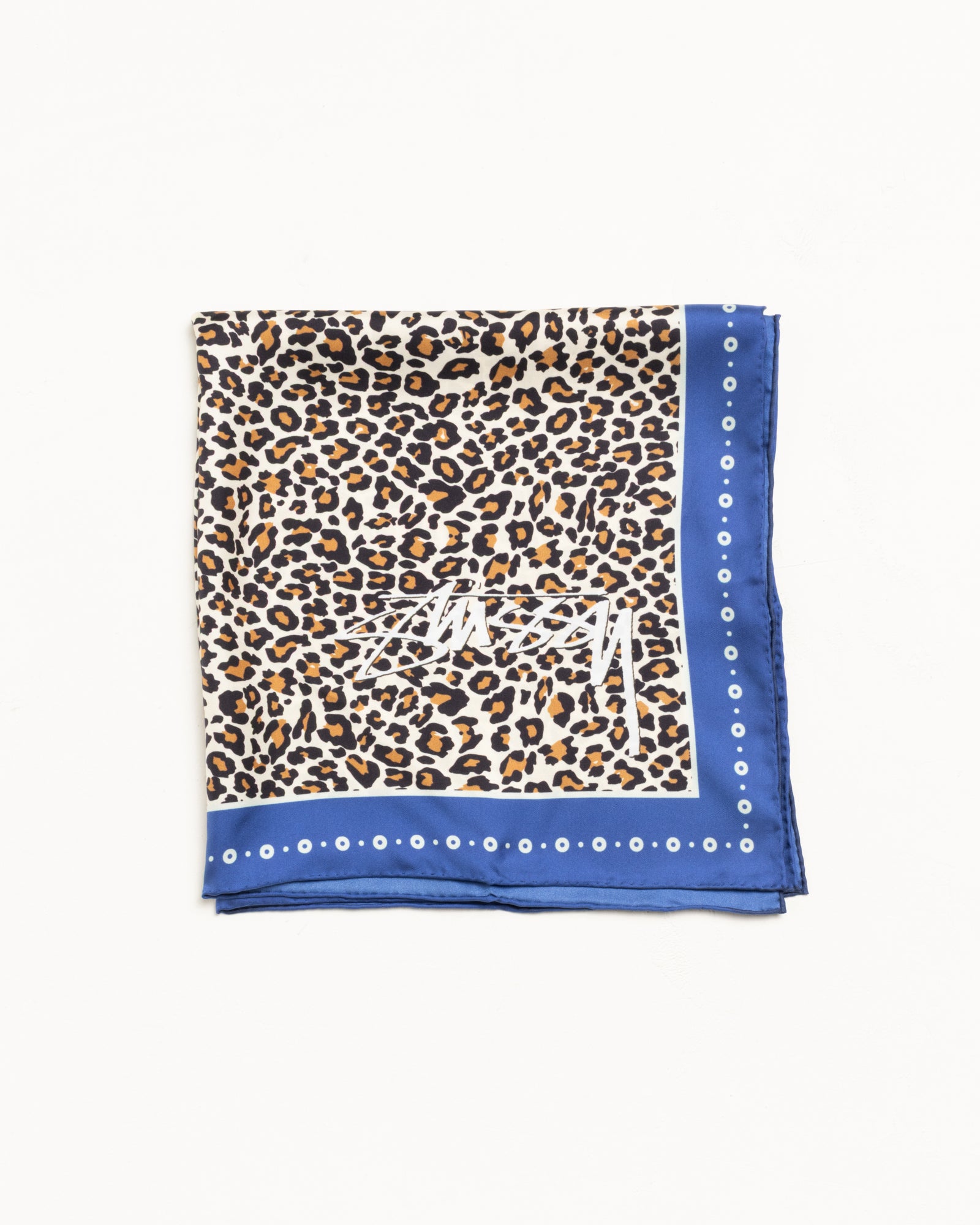 Stussy Silk Bandana foulard seta leopard 66 cm
