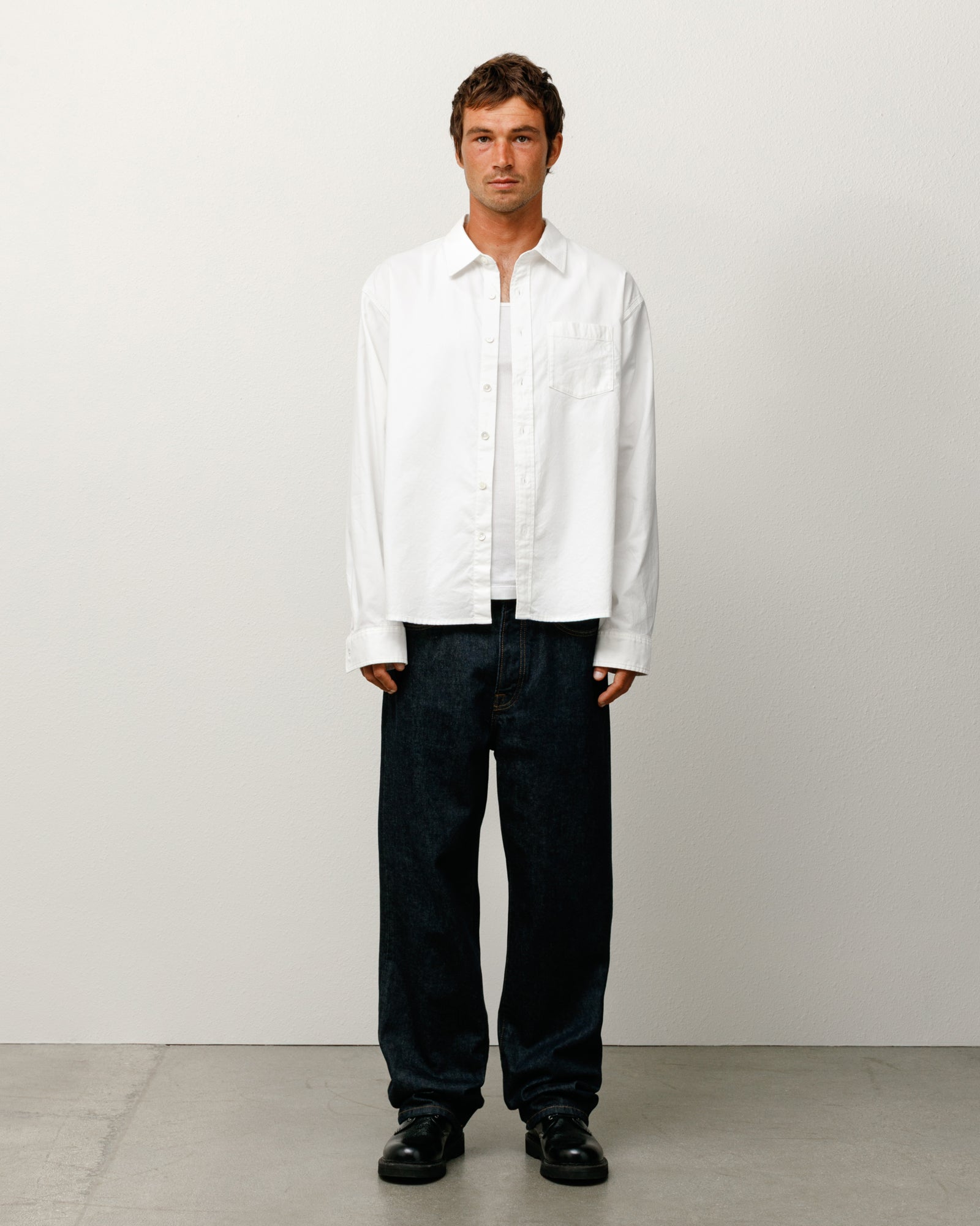 Stussy Oxford Shirt camicia bianca cotone oxford