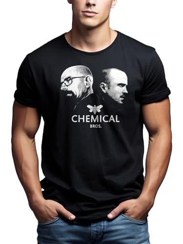 MAKAYA Heisenberg Pinkman T-Shirt Uomo Nera M Cotone