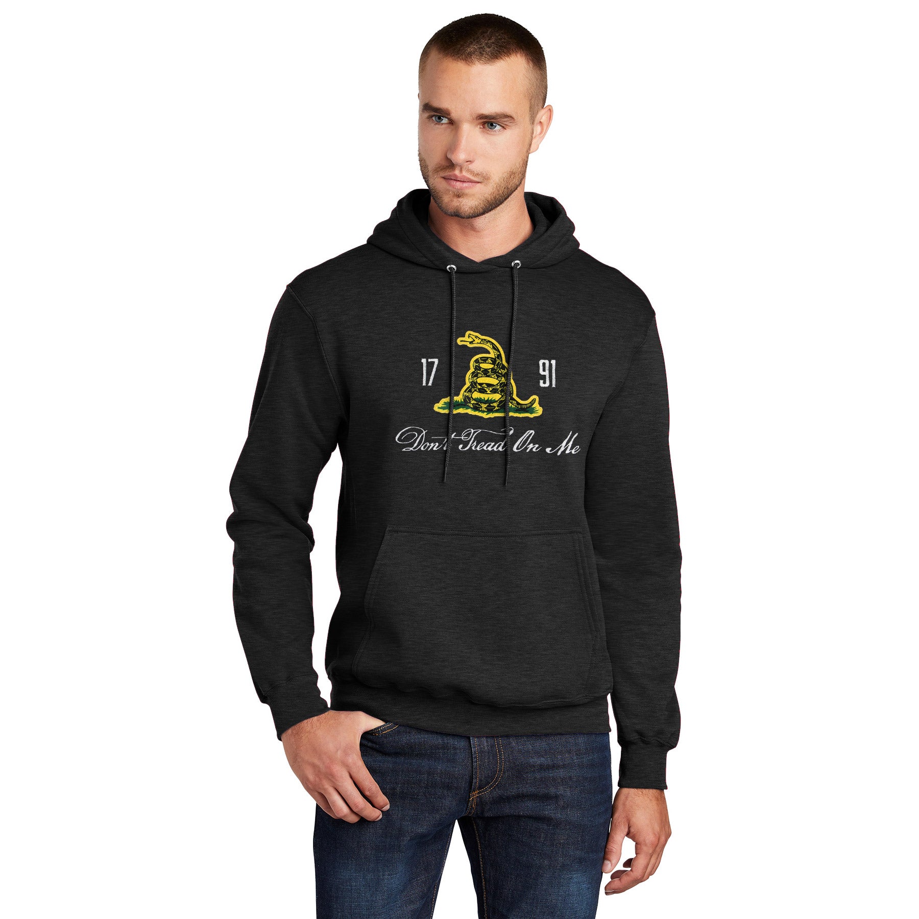 7.62 Design Don't Tread On Me felpa uomo nero XL
