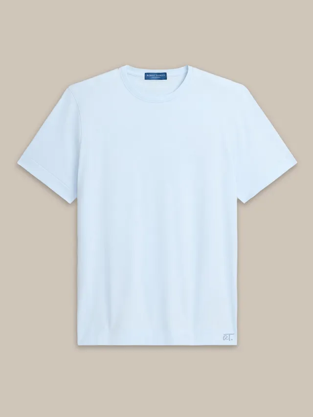 Robert Talbott T-Shirts Dylan t-shirt cotone azzurra