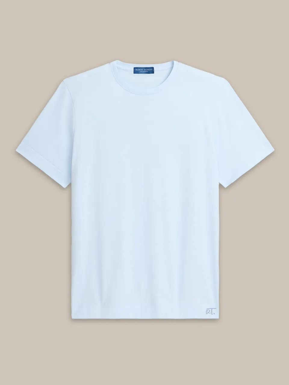 Robert Talbott T-Shirts Dylan t-shirt cotone azzurra