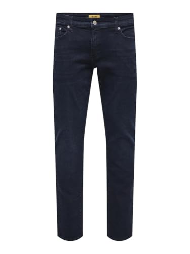 Only & Sons Jeans Uomo Denim Blu Nero 32W/32L