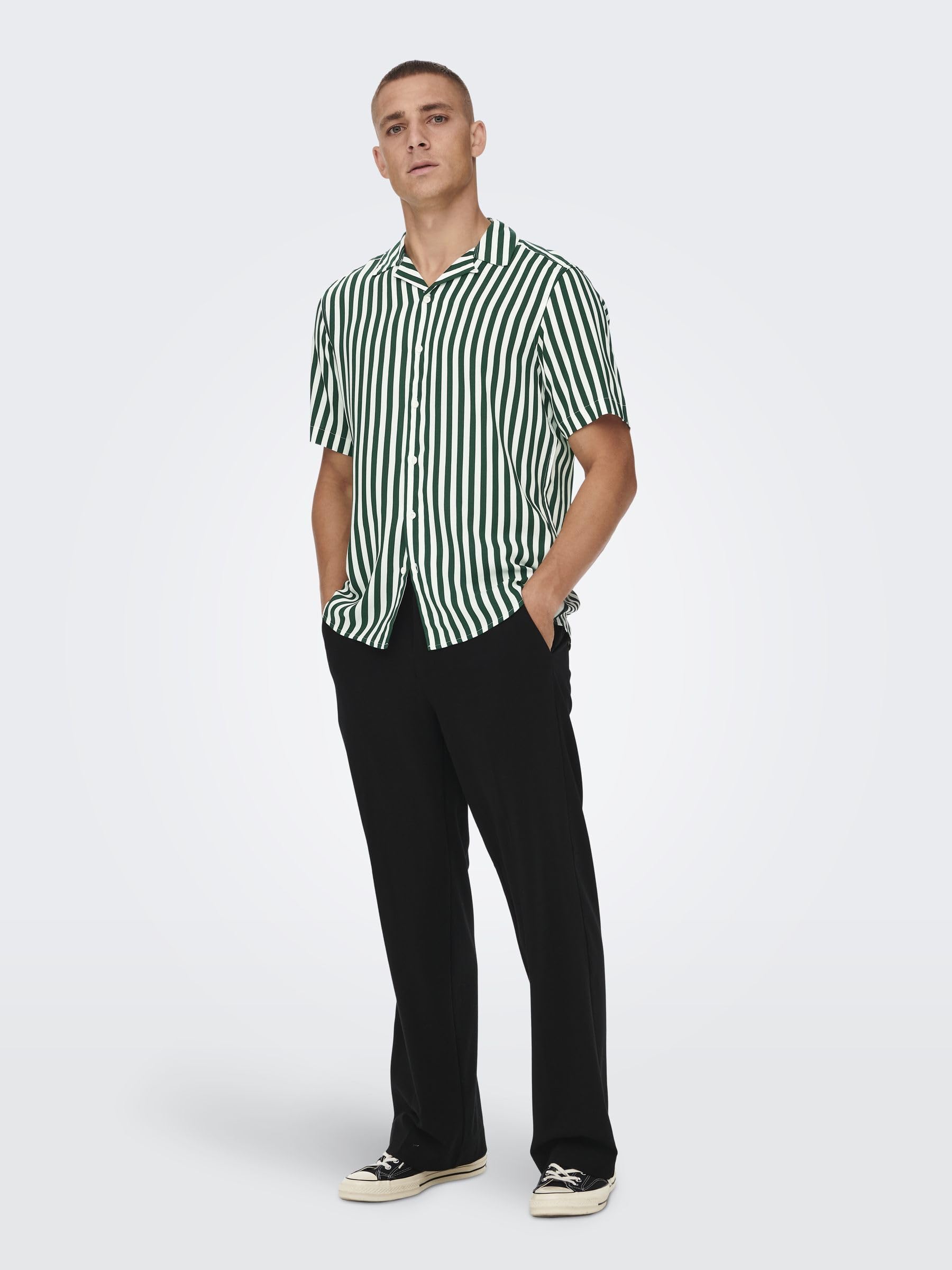 ONLY & SONS Wayne camicia uomo manica lunga cotone
