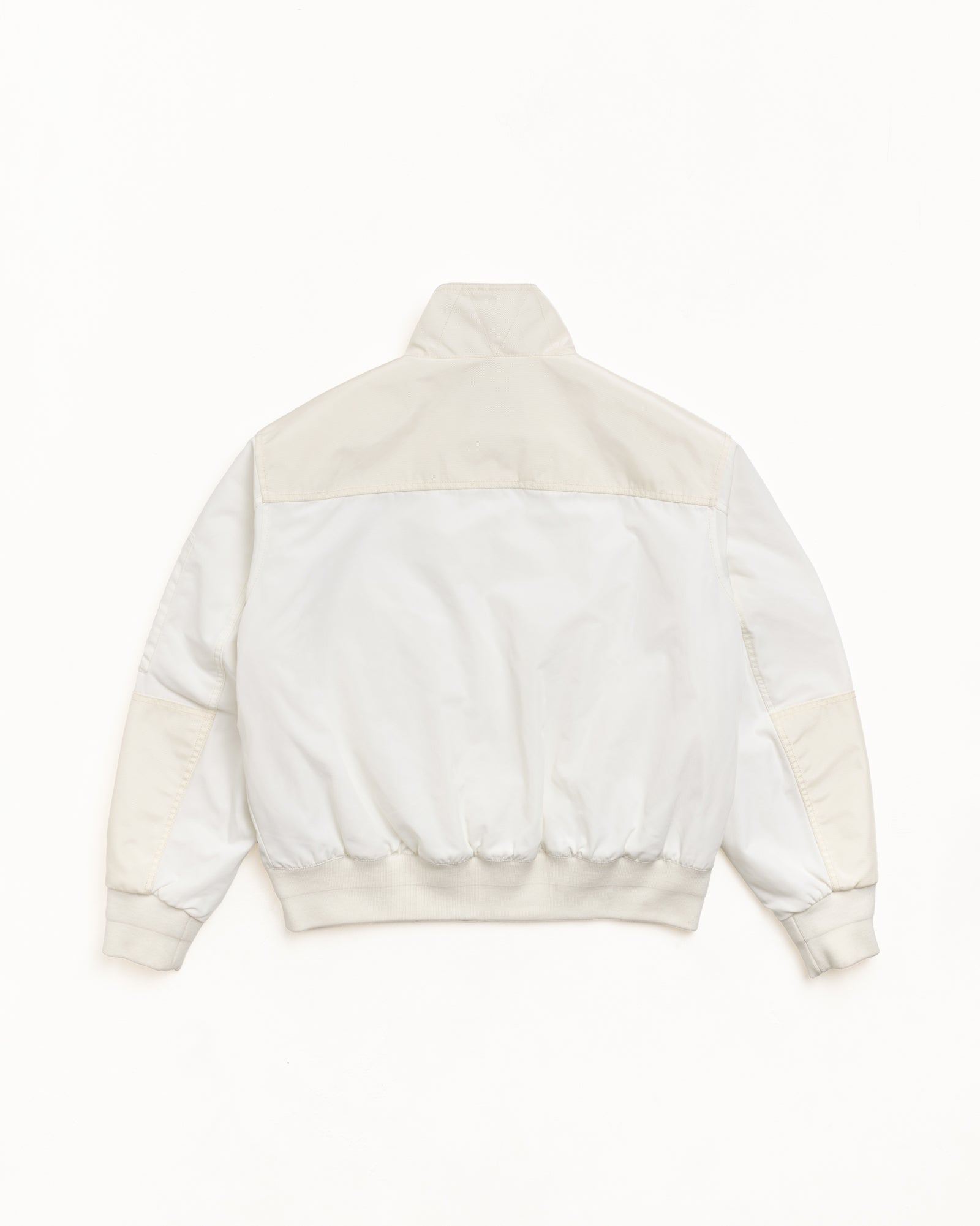 Stussy Mock Neck Flight Bomber giubbotto bianco imbottito