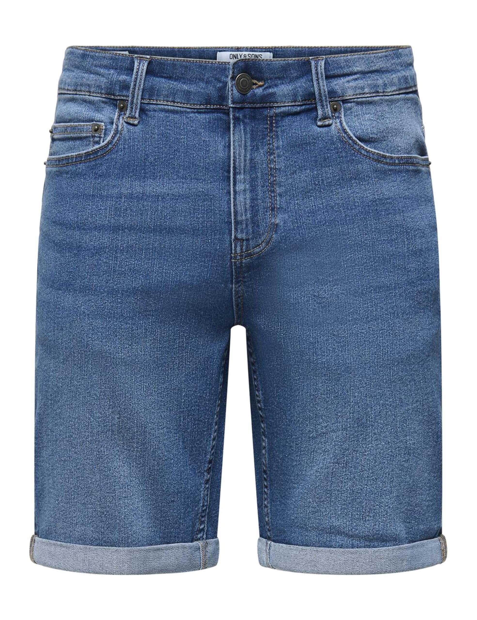 Only & Sons Onsply 61857 pantaloncini jeans uomo XL blu