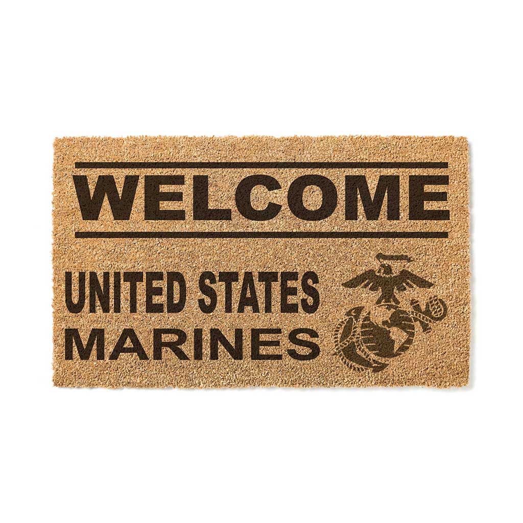 7.62 Design Home Products zerbino cocco USMC Welcome 18x30