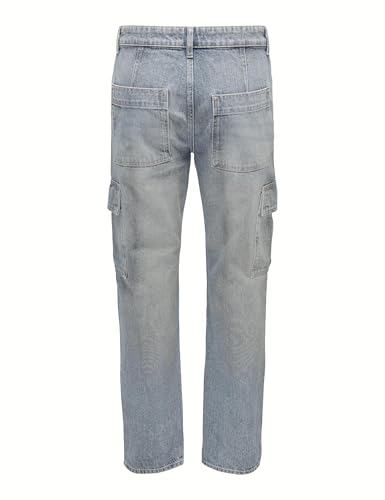 ONLY & SONS Onsedge 8605 Jeans Uomo 31W/30L Cargo Dritto
