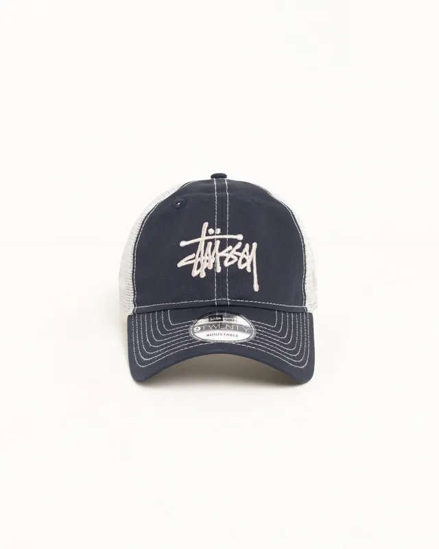 Stussy 9Twenty Basic Trucker cappello navy cotone