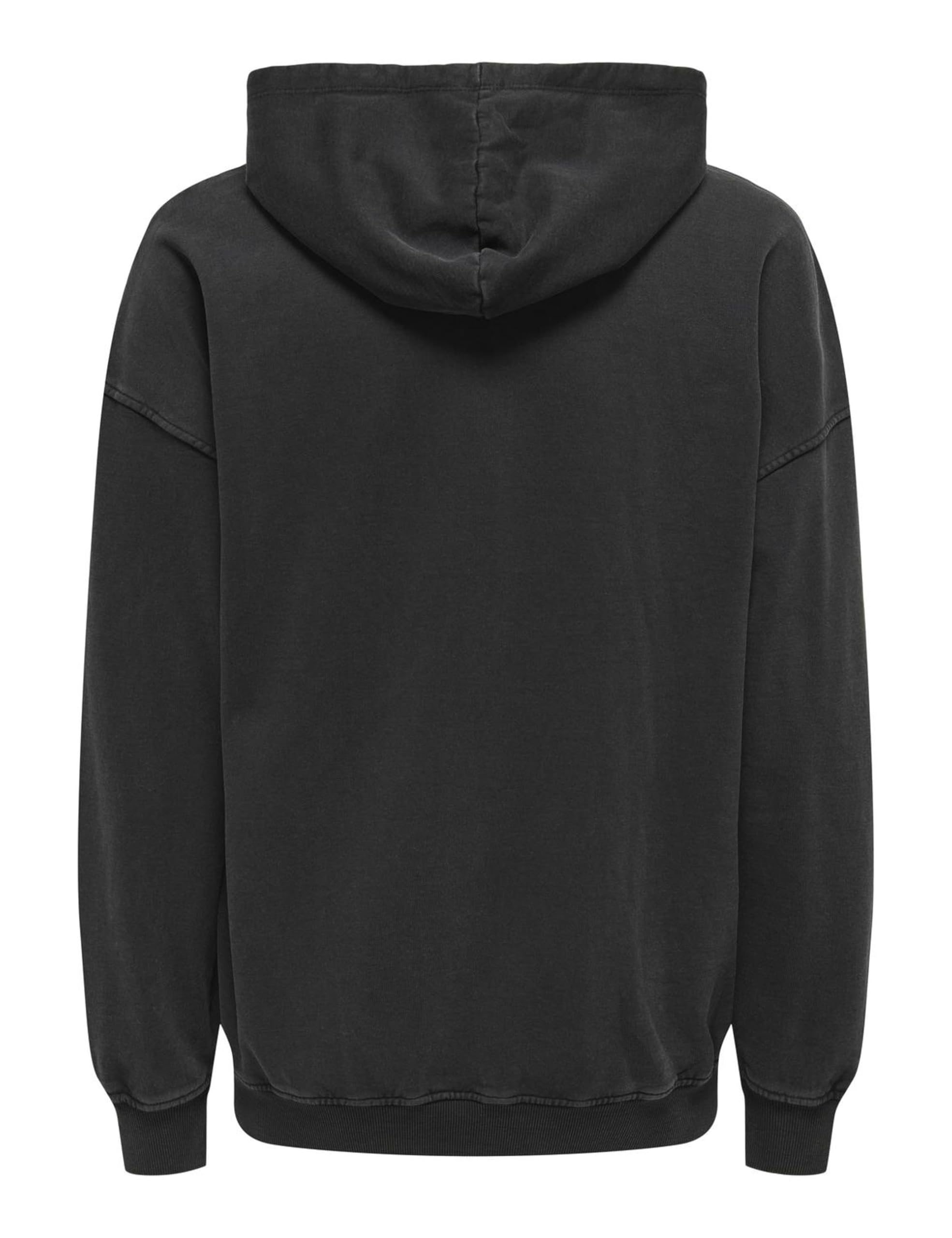 Only & Sons Creative Felpa Uomo Cappuccio Nera Washed