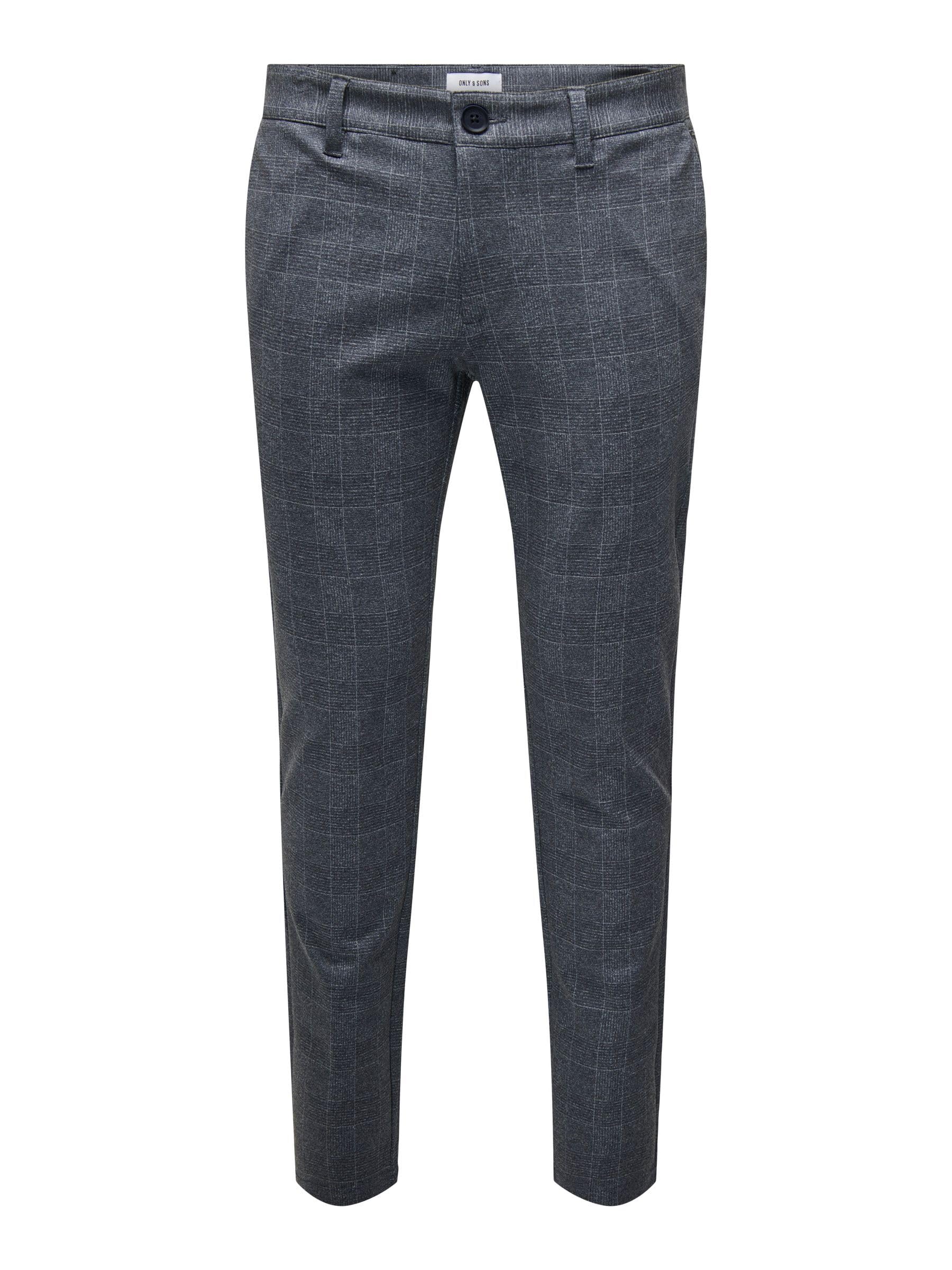 Only & Sons Onsmark Slim pantaloni chino nero slim fit
