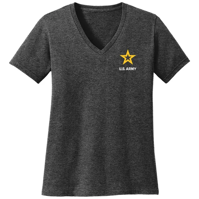7.62 Design US Army Logo T-shirt donna grigio scollo a V