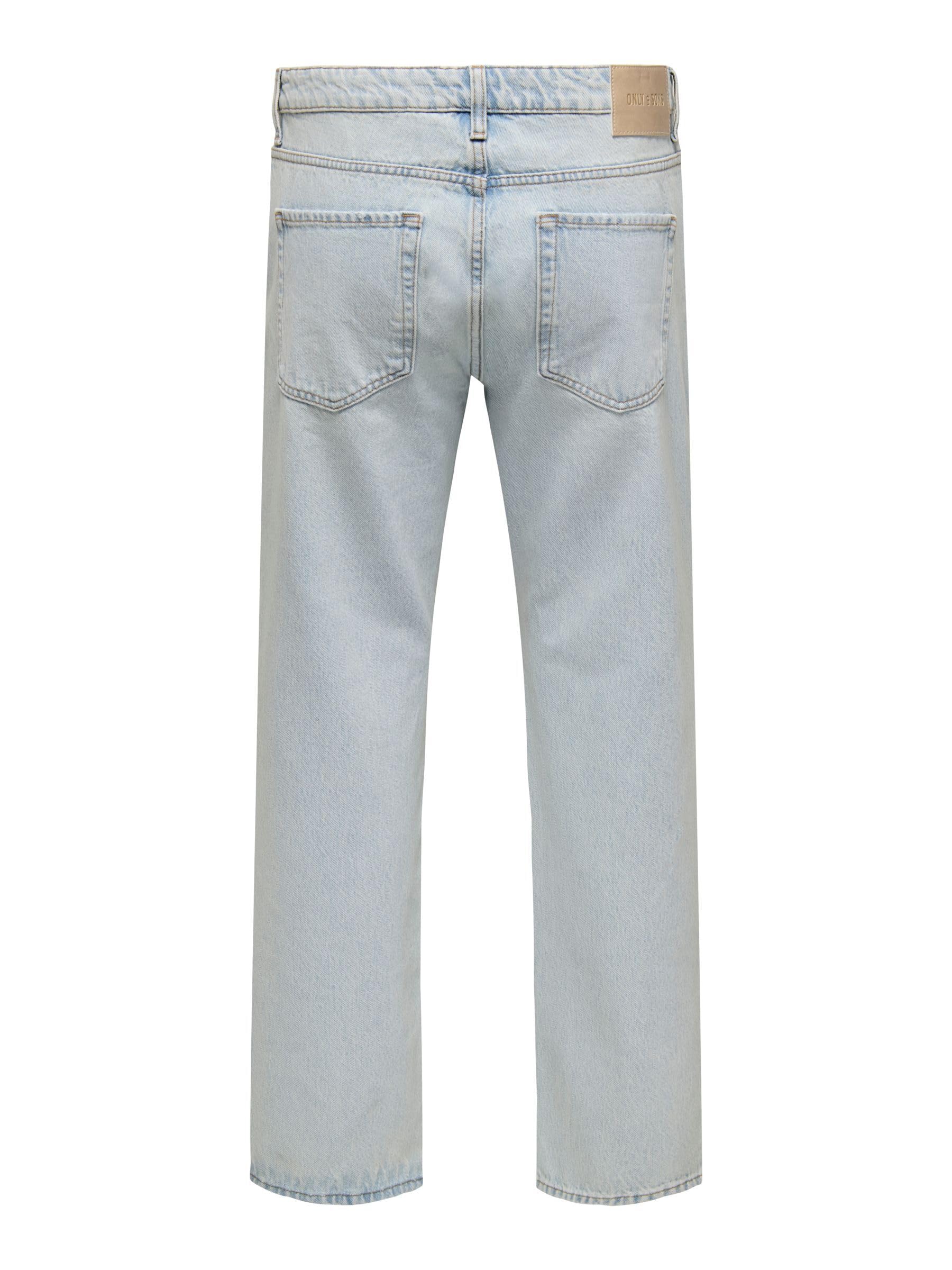 Only & Sons Onsedge Straight Jeans Uomo 30W/30L Blu