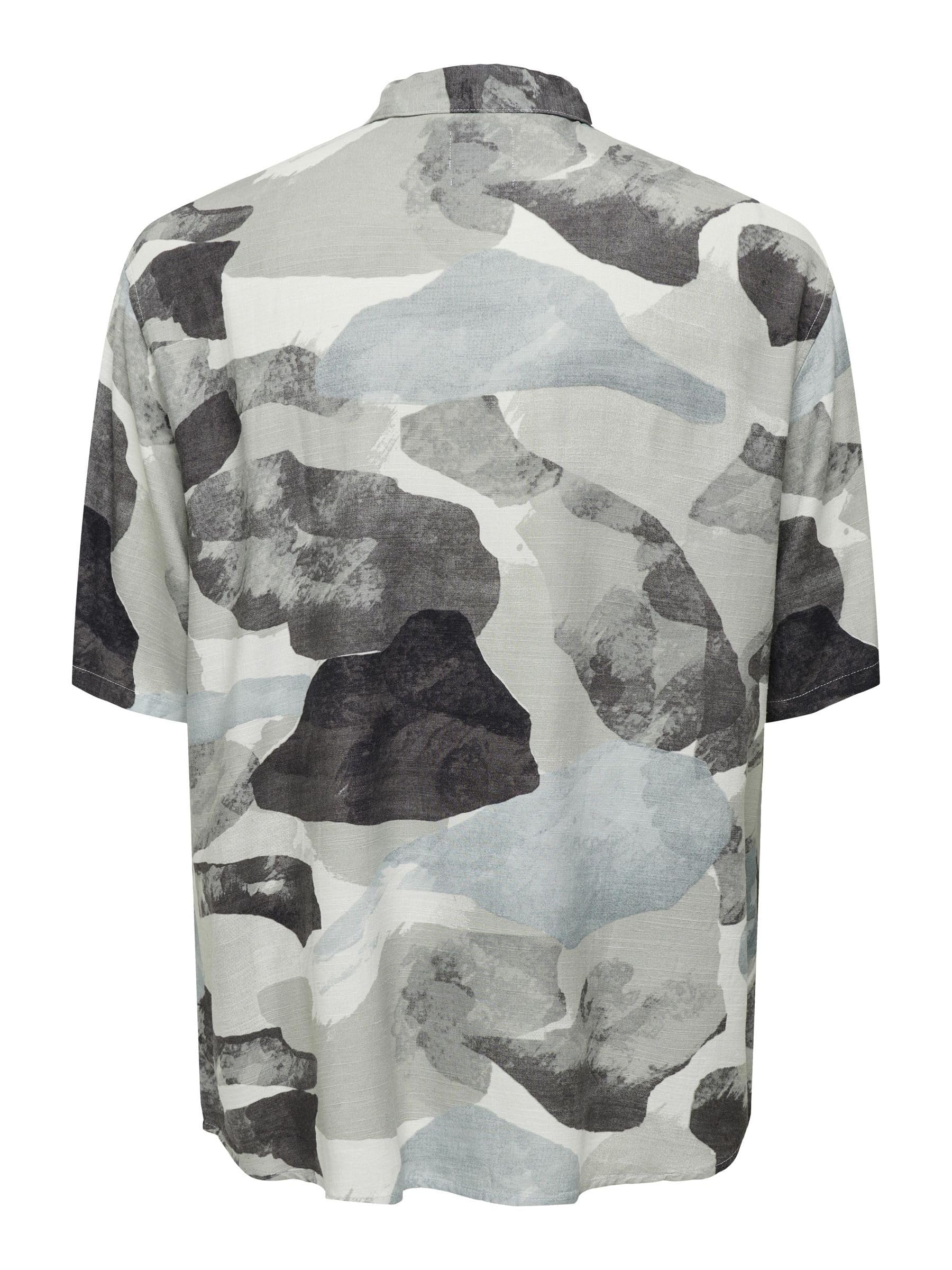 ONLY & SONS Onsbud Life Camicia uomo L manica corta lino