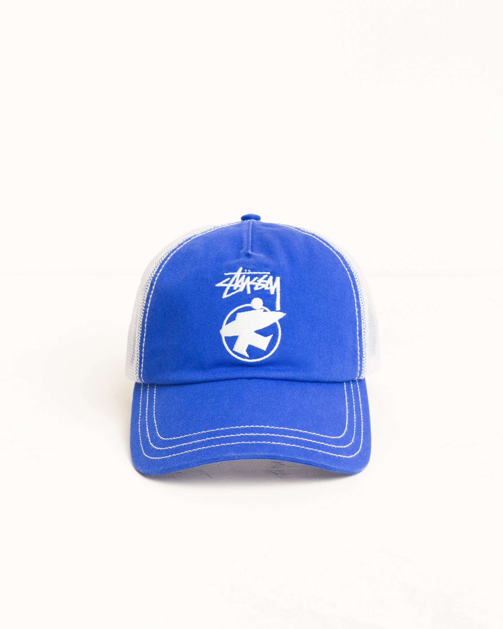 Stussy Surfman Trucker royal in twill di cotone