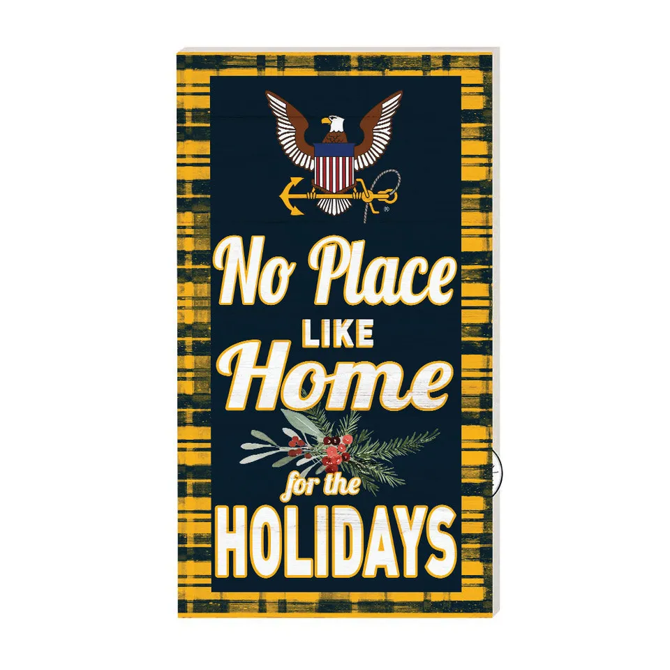 7.62 Design Home Products U.S. Navy Home Holidays targa PVC 28x51 cm
