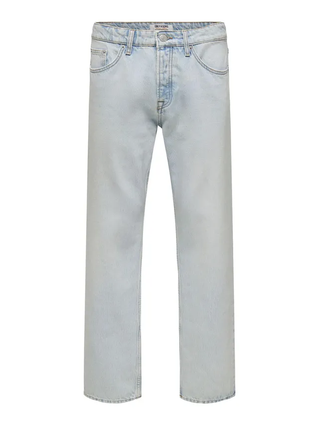 Only & Sons Onsedge Straight Jeans Uomo 30W/30L Blu