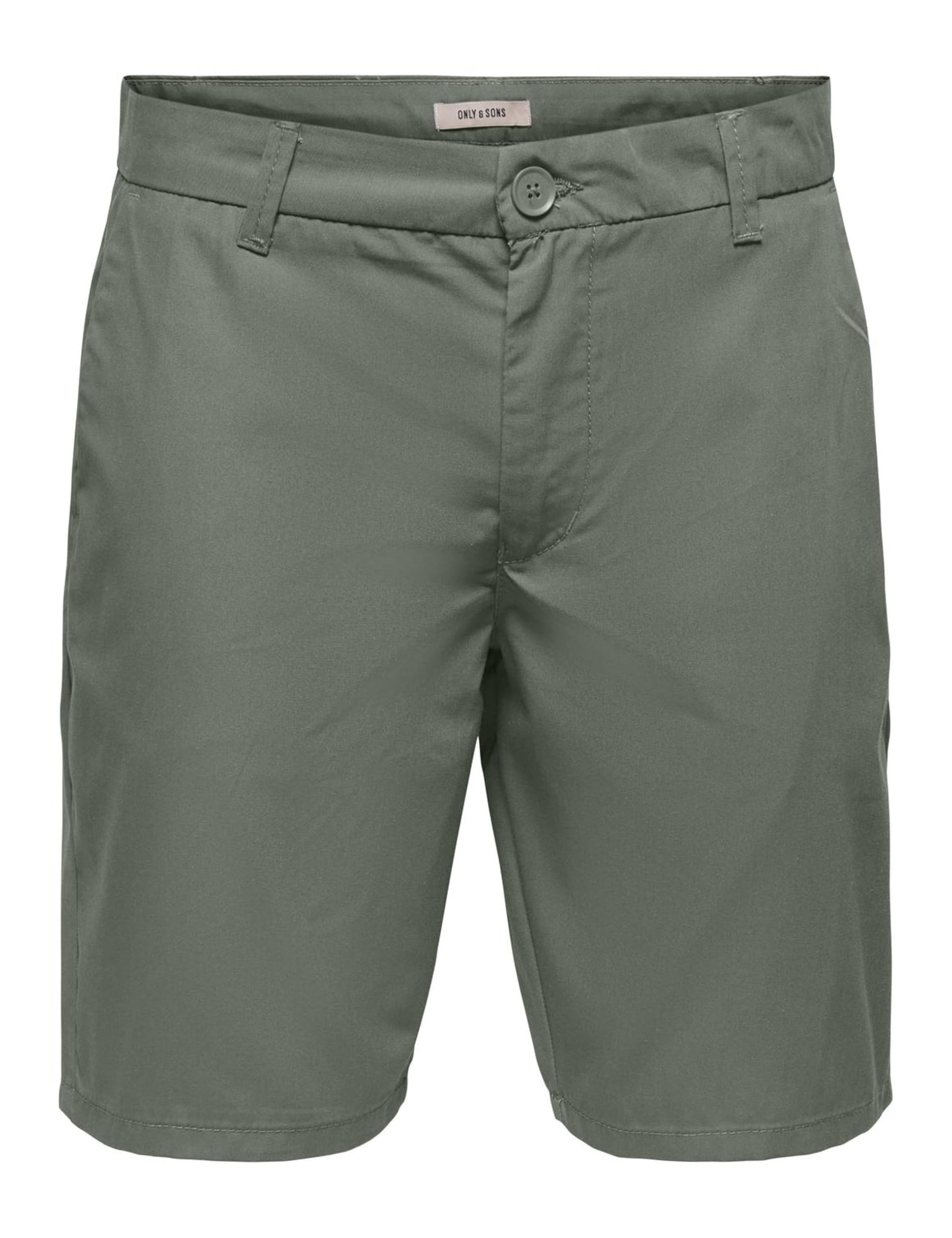 ONLY & SONS Onskal Chino 0287 Pantaloncini Uomo L Argento
