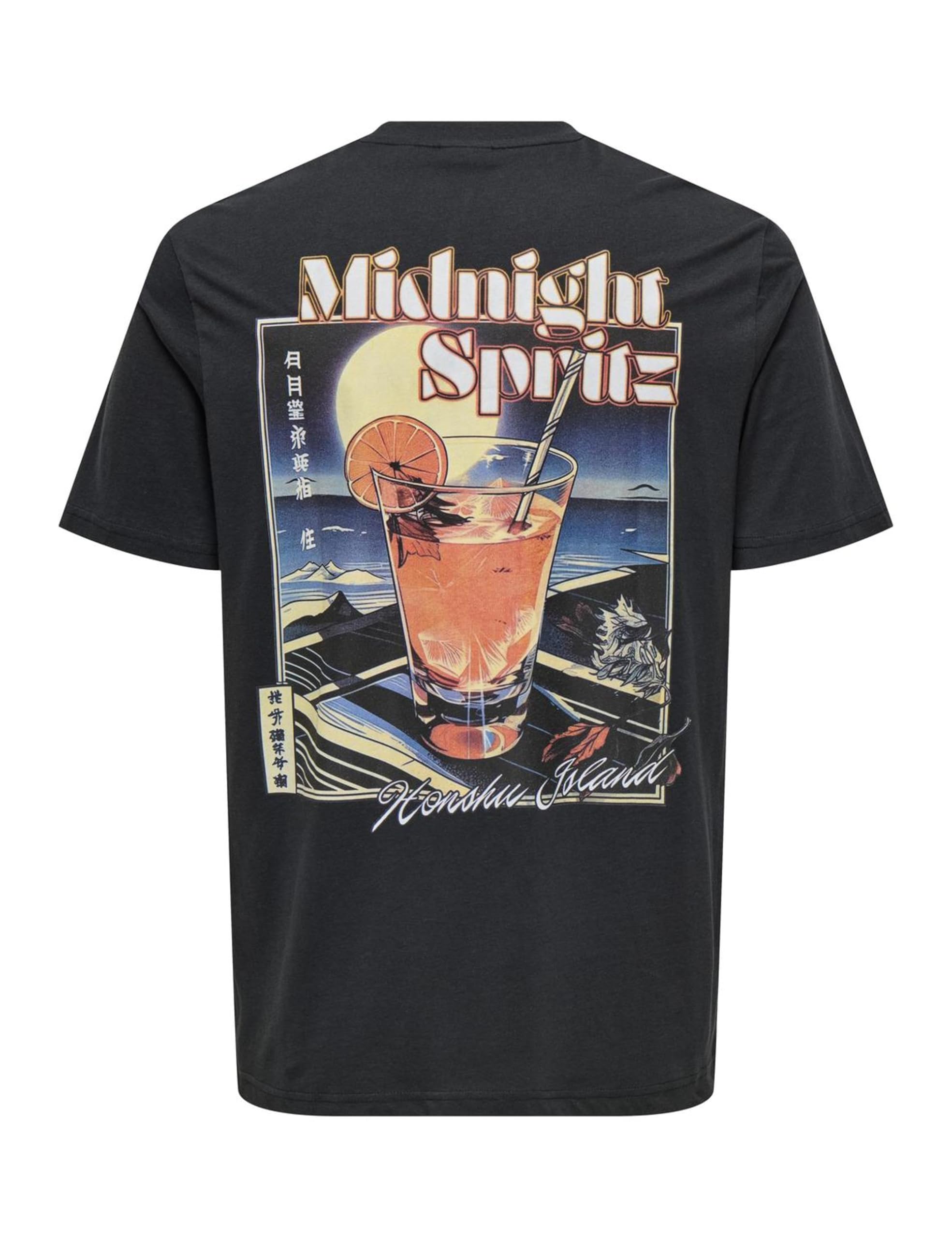ONLY & SONS Onschris Life Reg SS Tee t-shirt uomo nero L