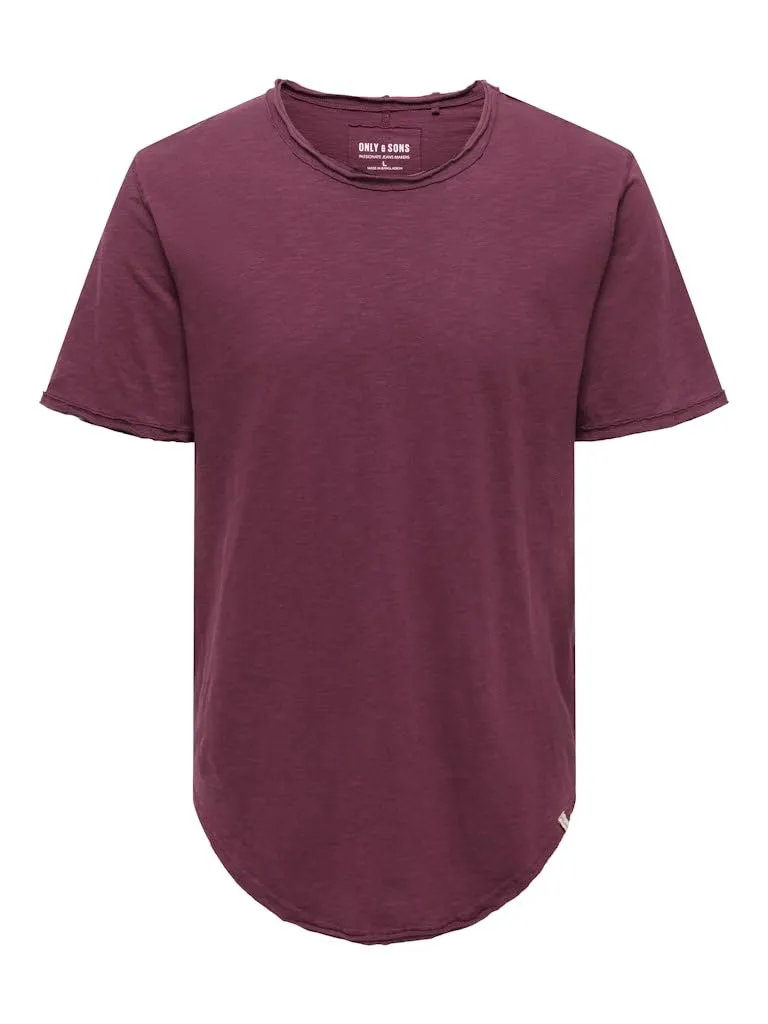 Only & Sons Onsbennie T-shirt Uomo Rossa Port Royale XL
