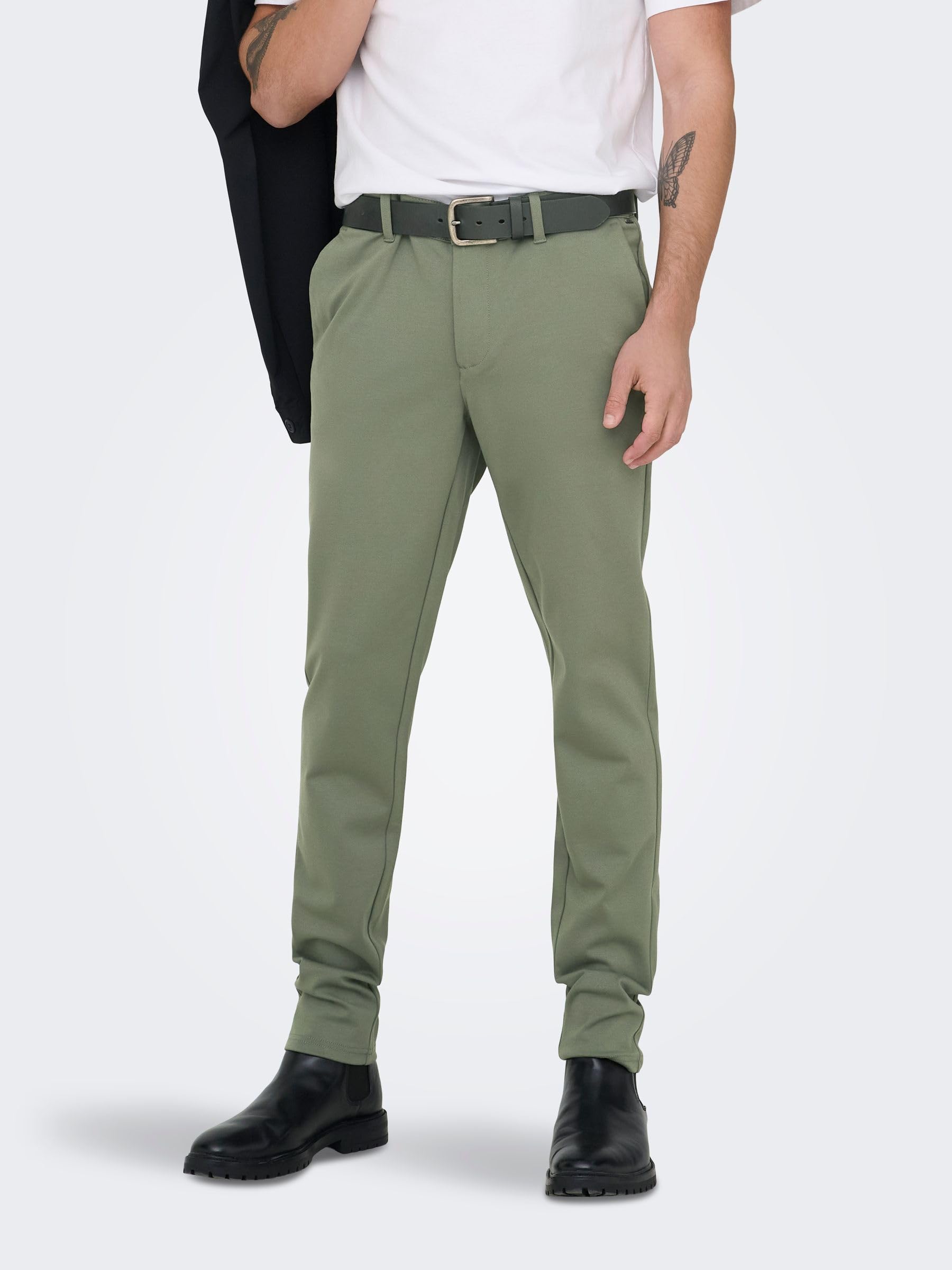 Only & Sons Onsmark Slim 0209 Pantaloni Chino 29W/32L Grigio